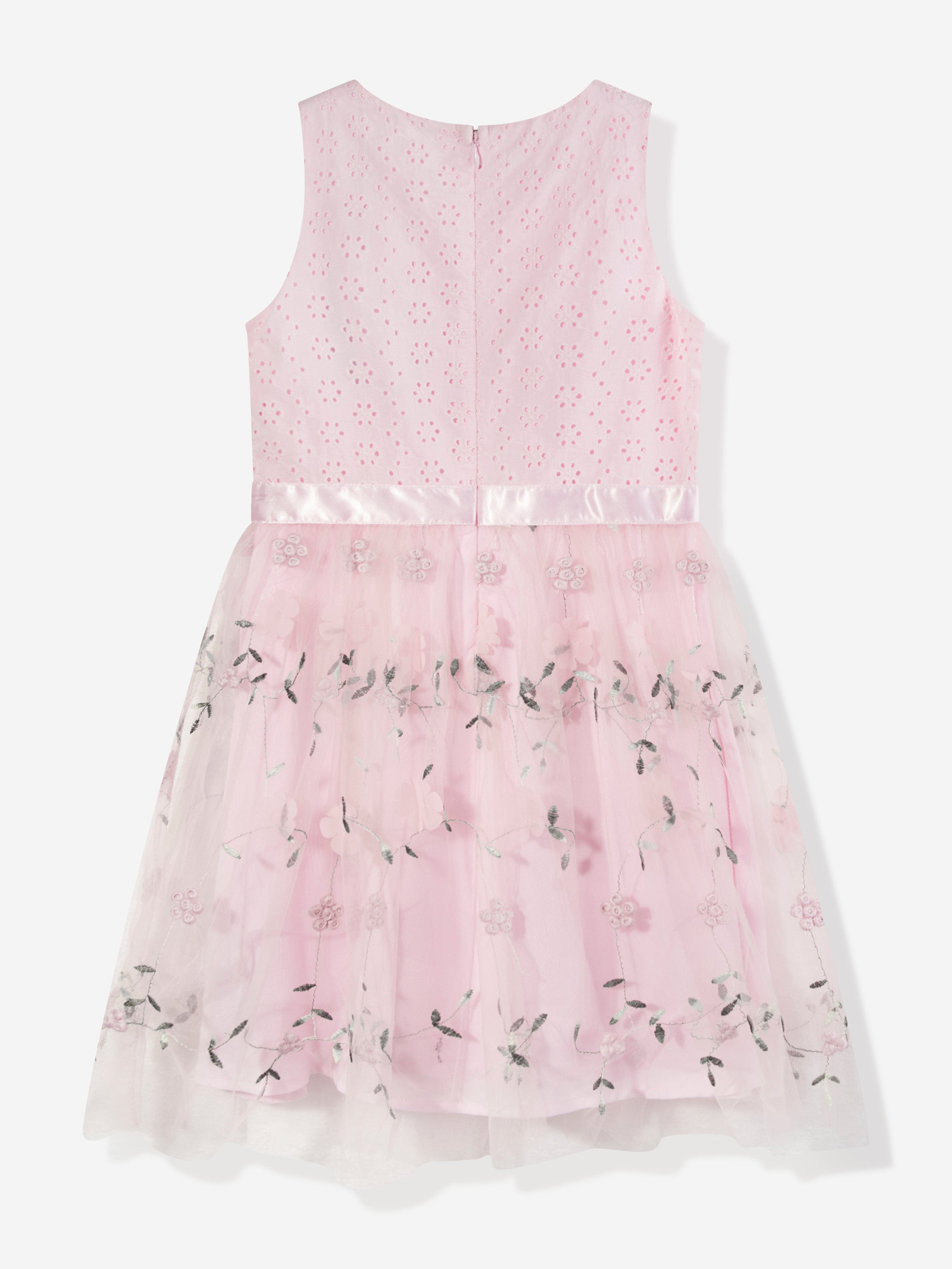 Guess Girls Floral Sleeveless Dress in Pink