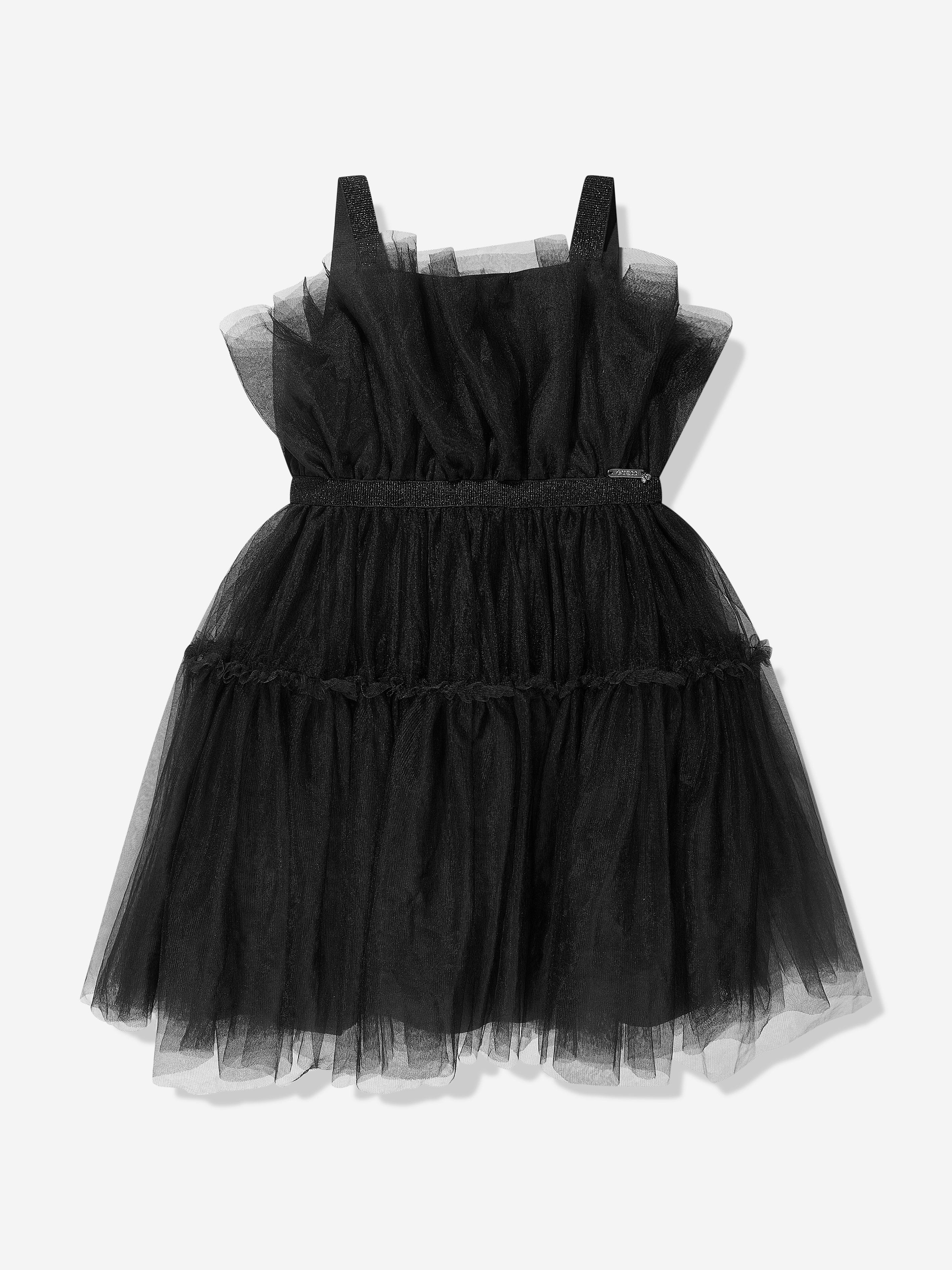 Guess Girls Tulle Dress in Black