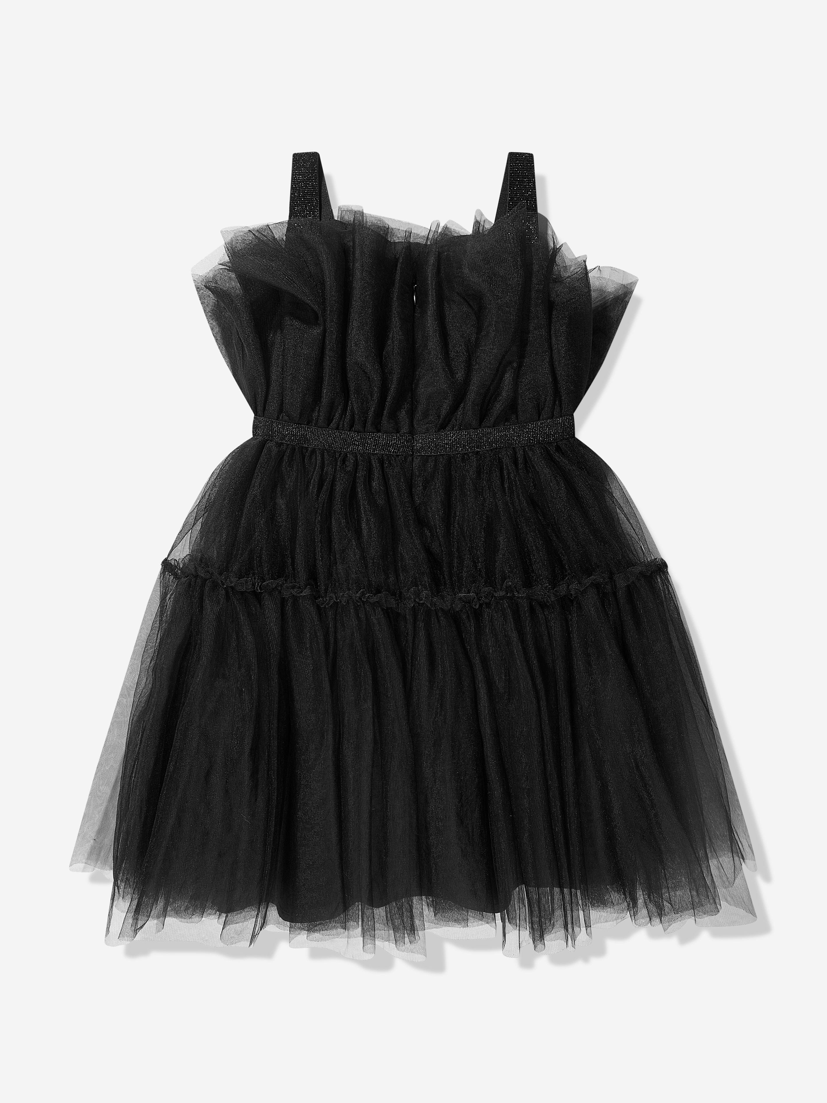 Guess Girls Tulle Dress in Black