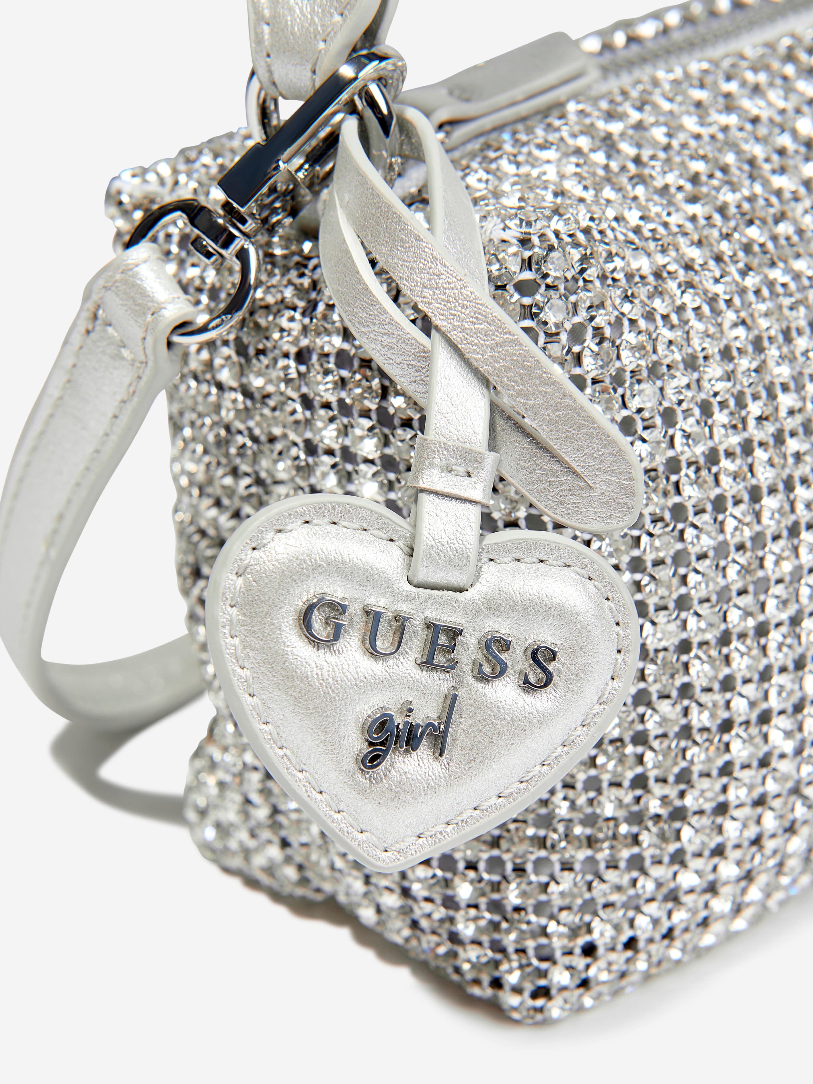 Guess Girls Crossbody Bag in Silver