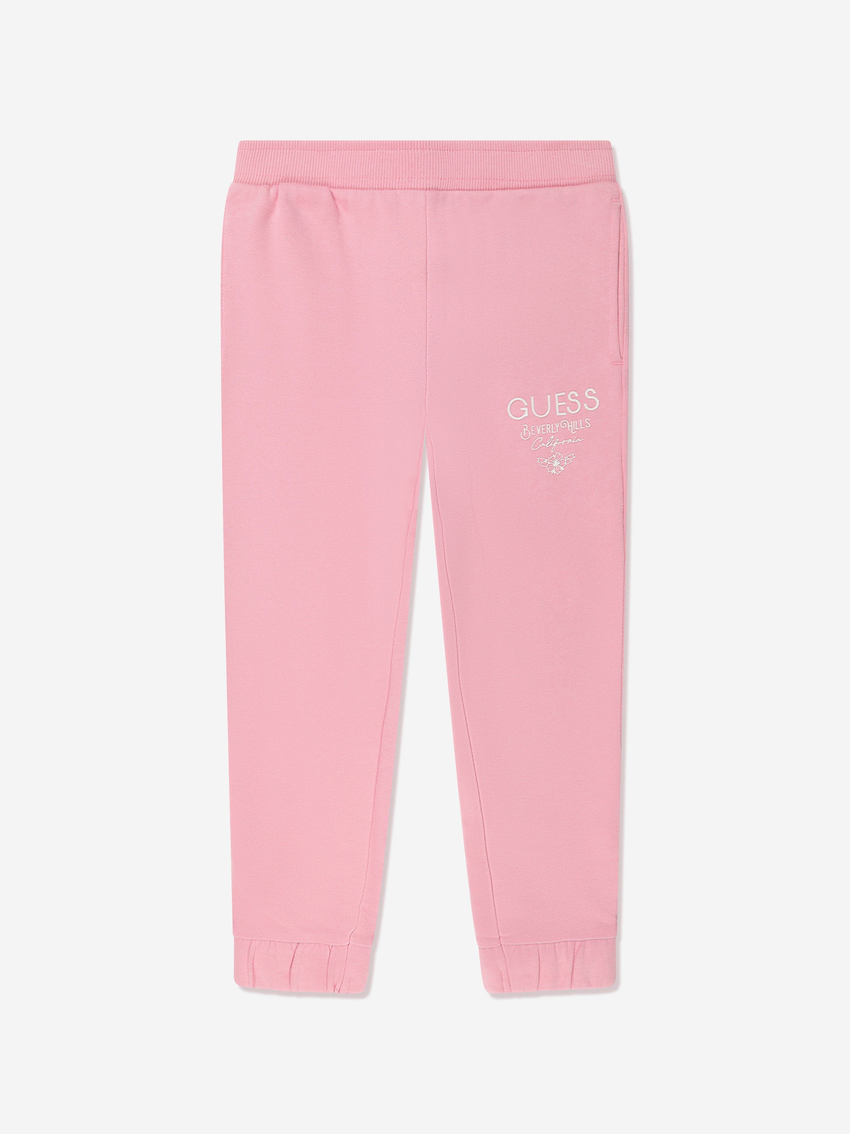 Guess Girls Logo Joggers in Pink