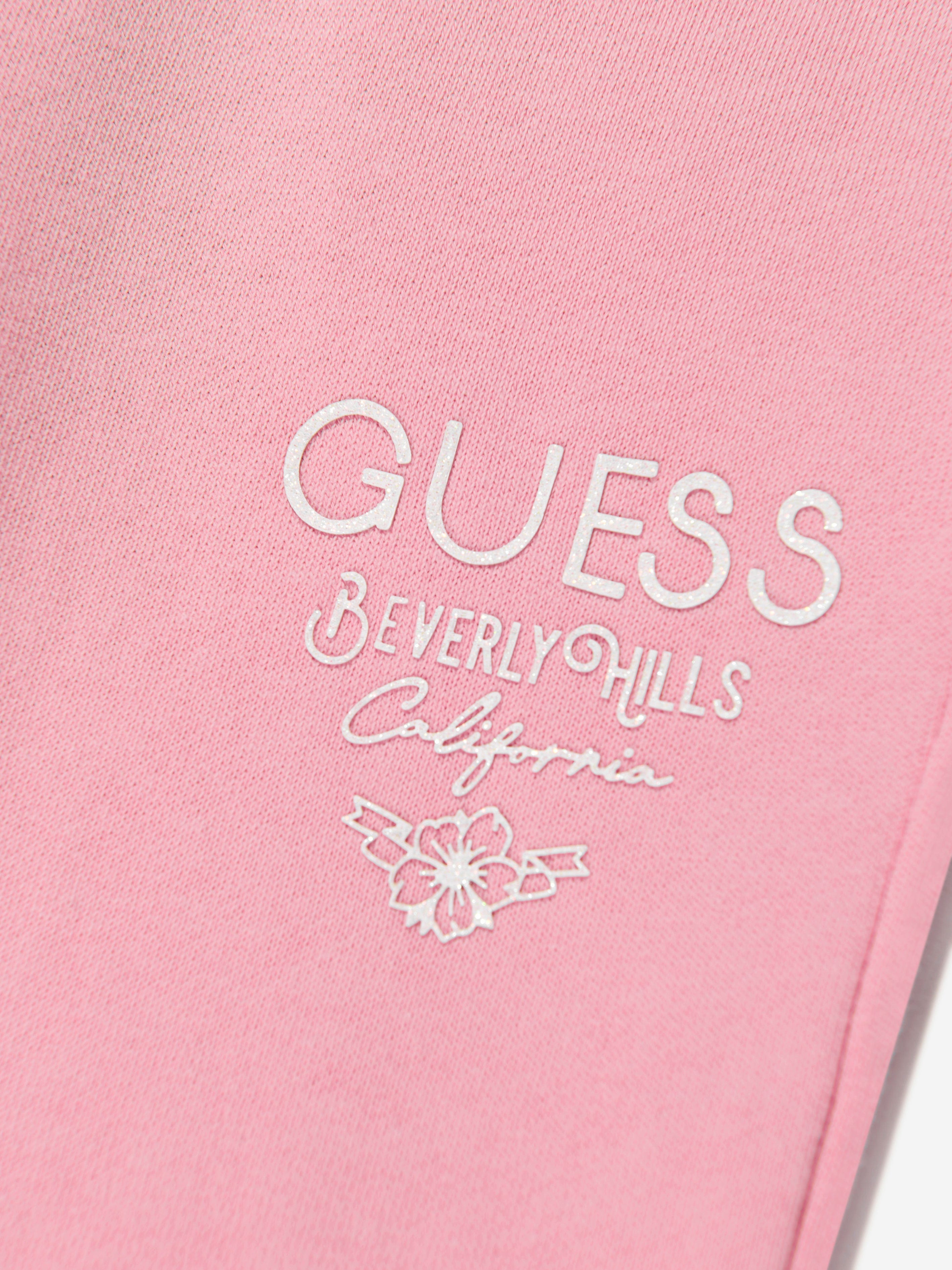 Guess Girls Logo Joggers in Pink