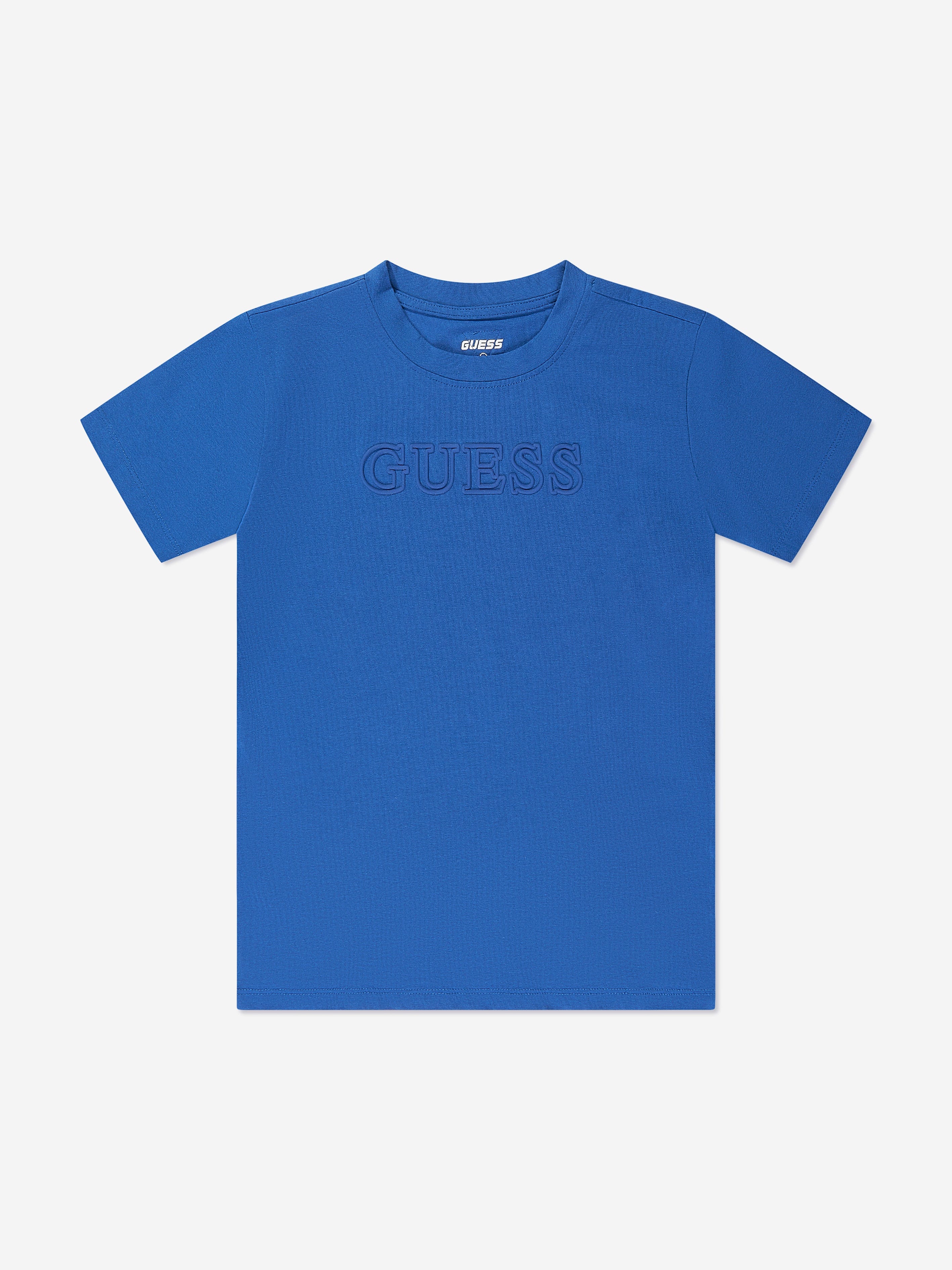 Guess Boys Logo T-Shirt in Blue