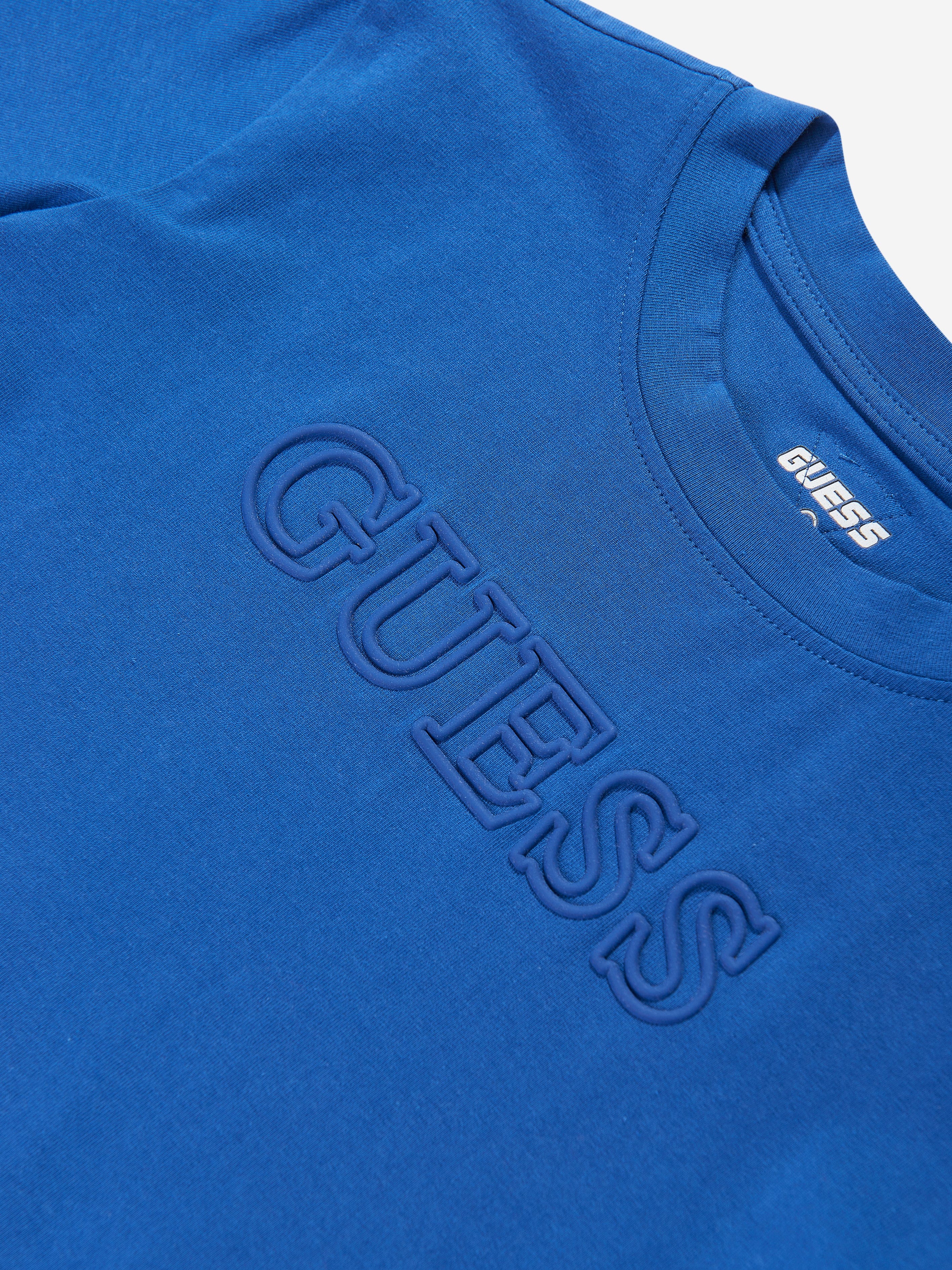 Guess Boys Logo T-Shirt in Blue