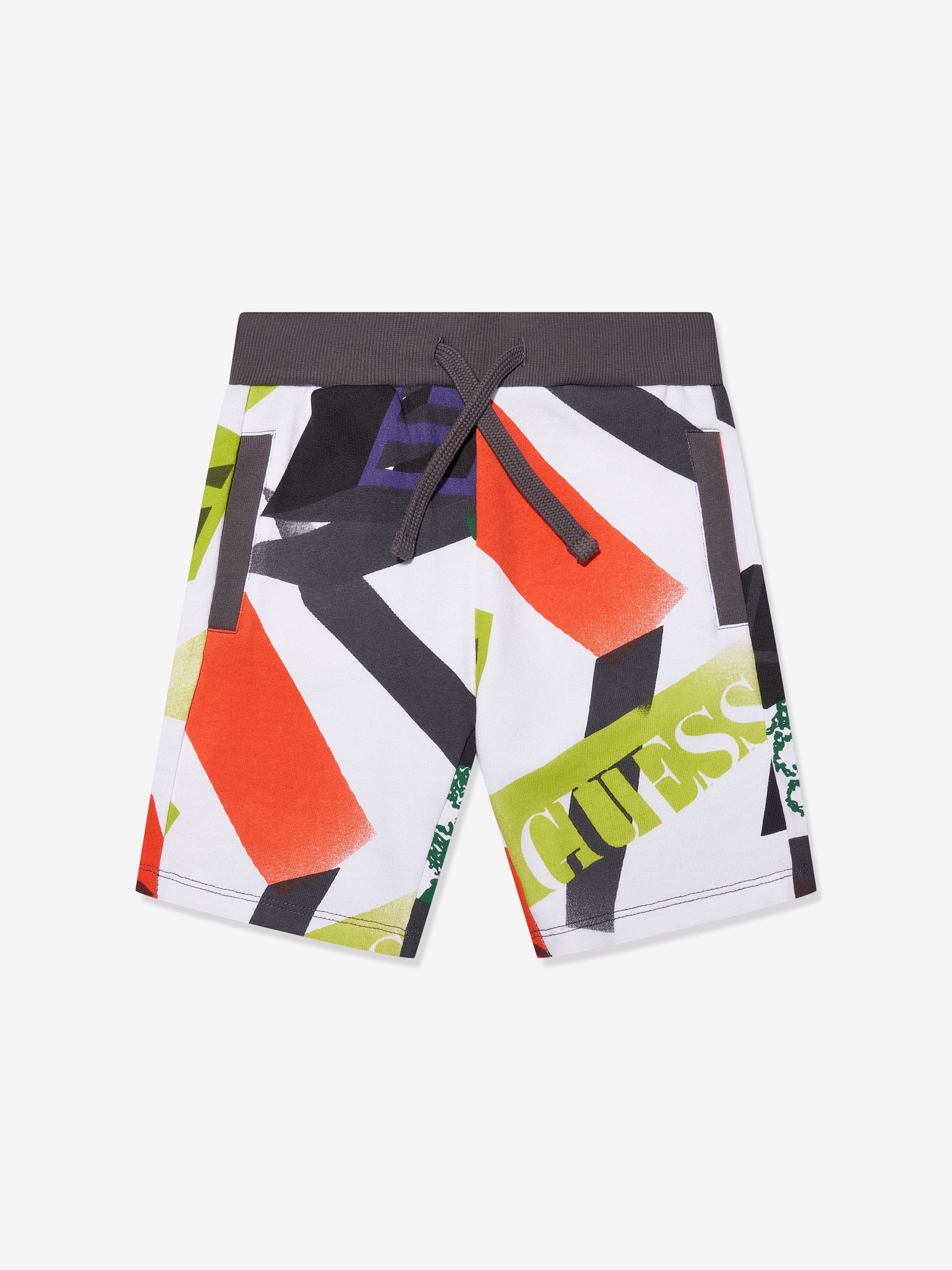 Guess Boys Geometric Print Shorts in Multicolour