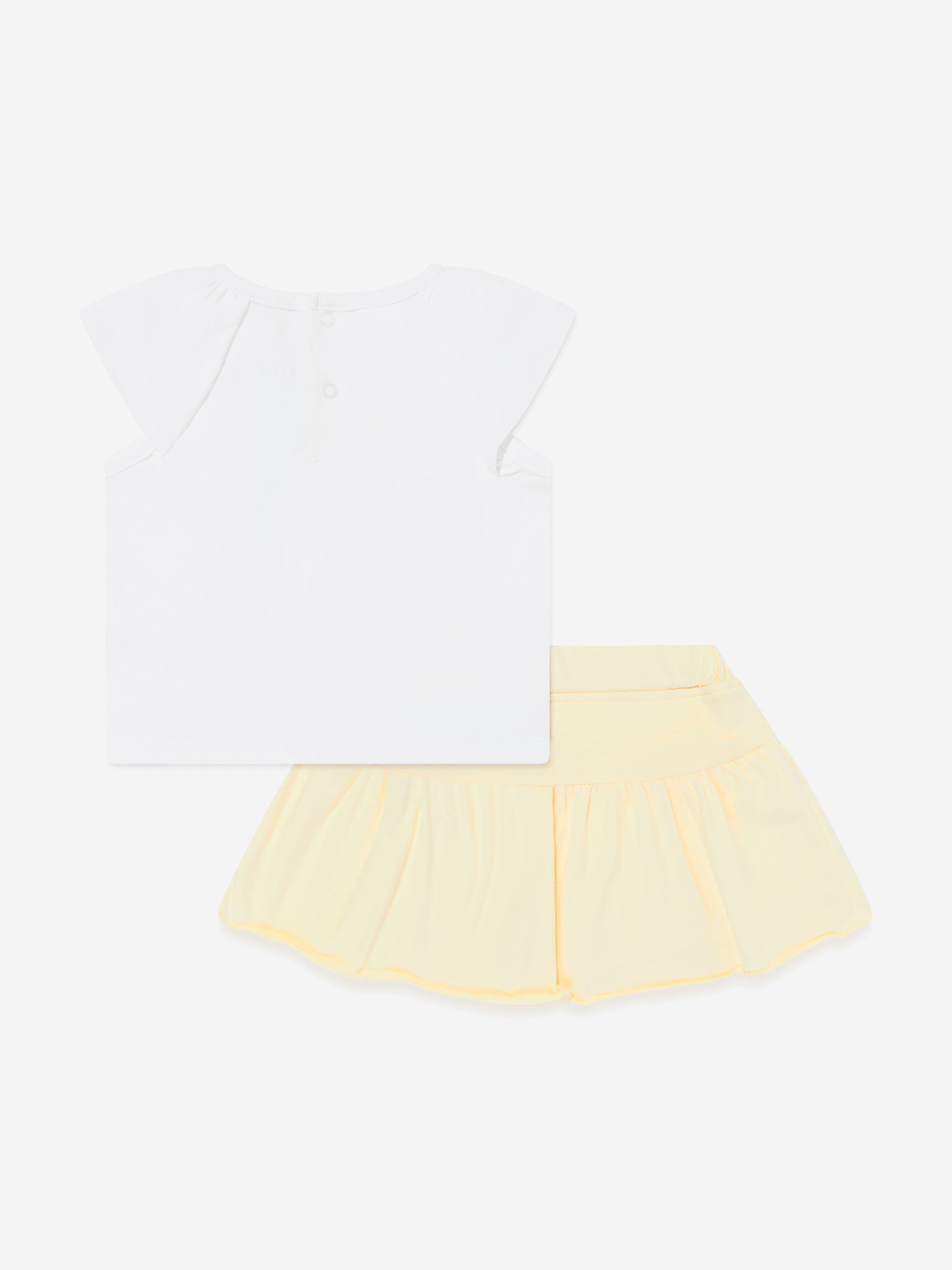 Guess Baby Girls Skirt Set in White