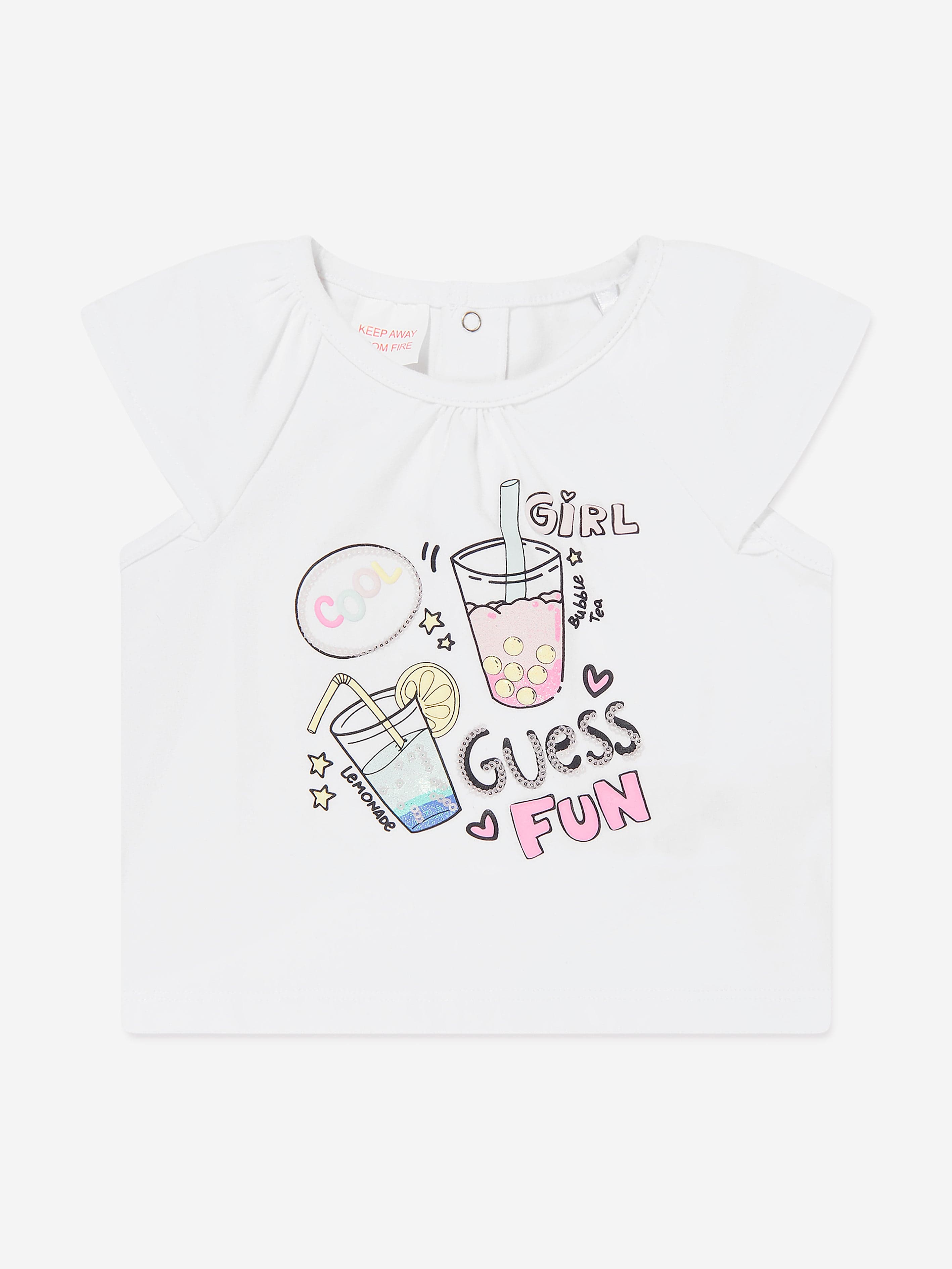 Guess Baby Girls Skirt Set in White