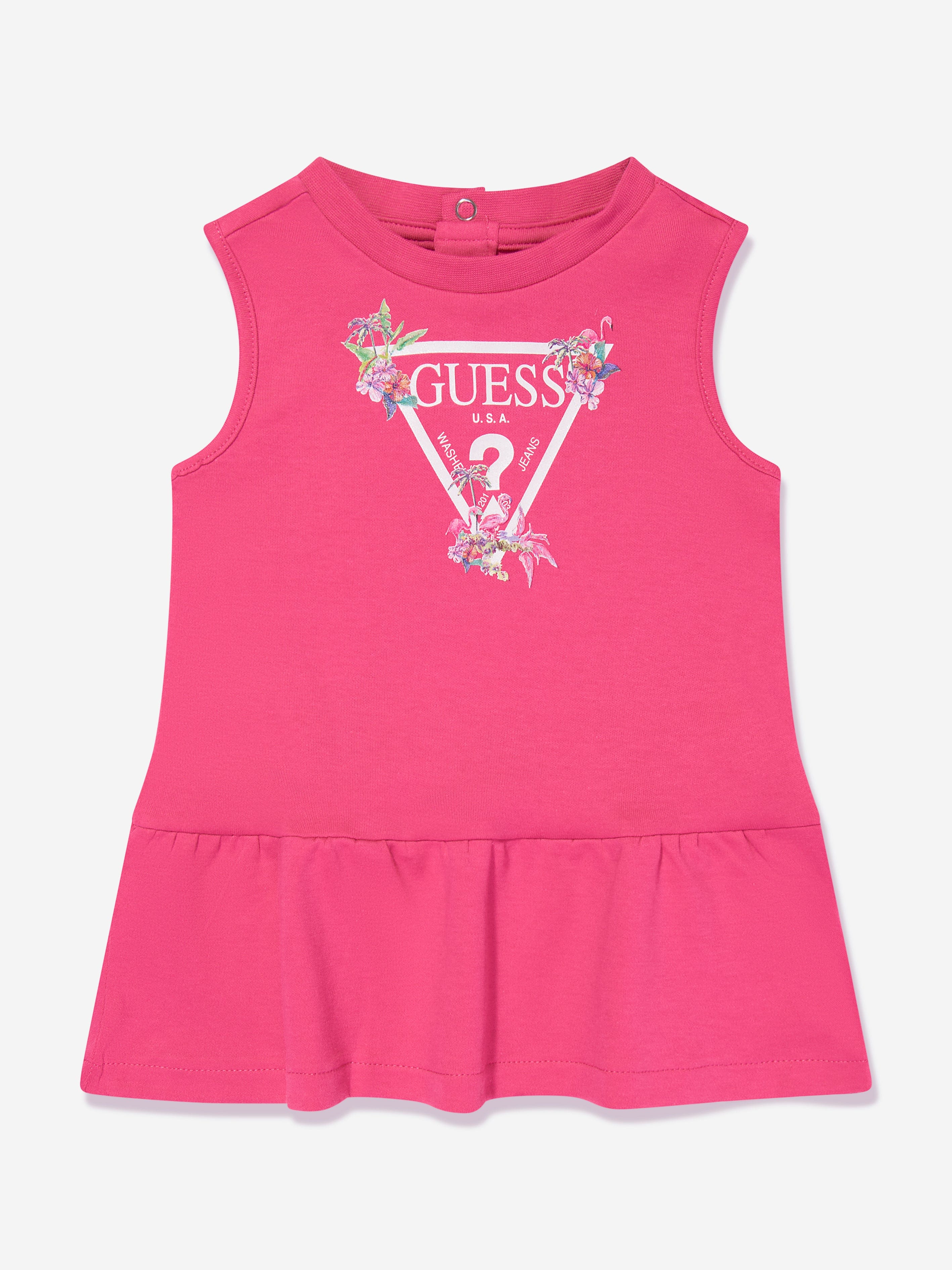 Guess Baby Girls Dress With Knickers in Pink