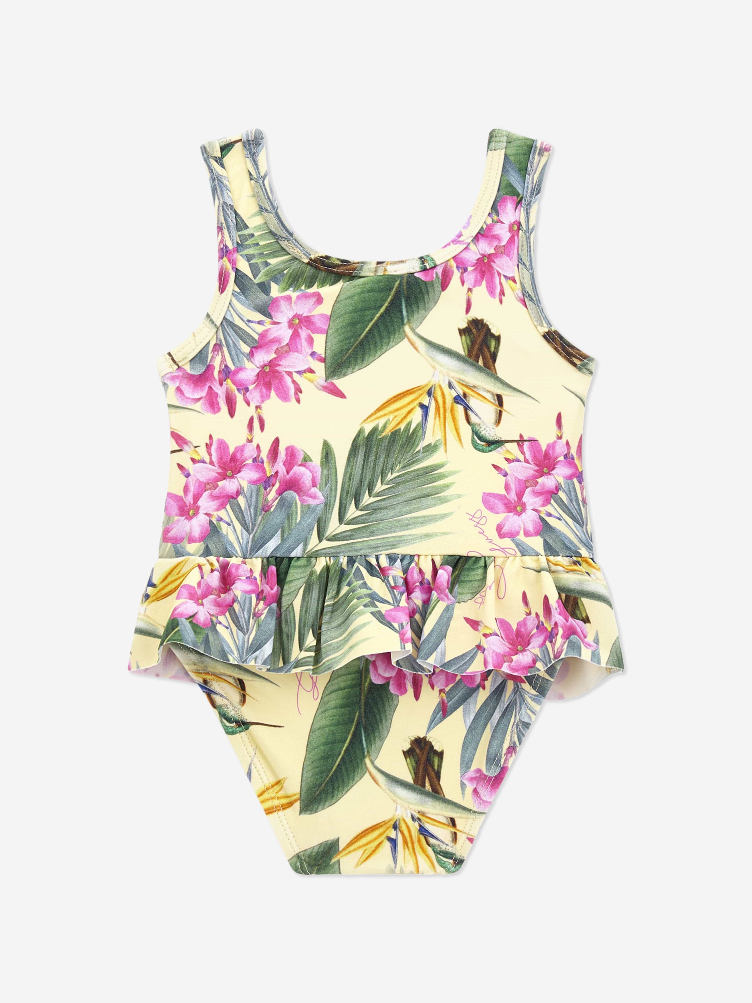 Guess Baby Girls Botanical Swimsuit in Multicolour