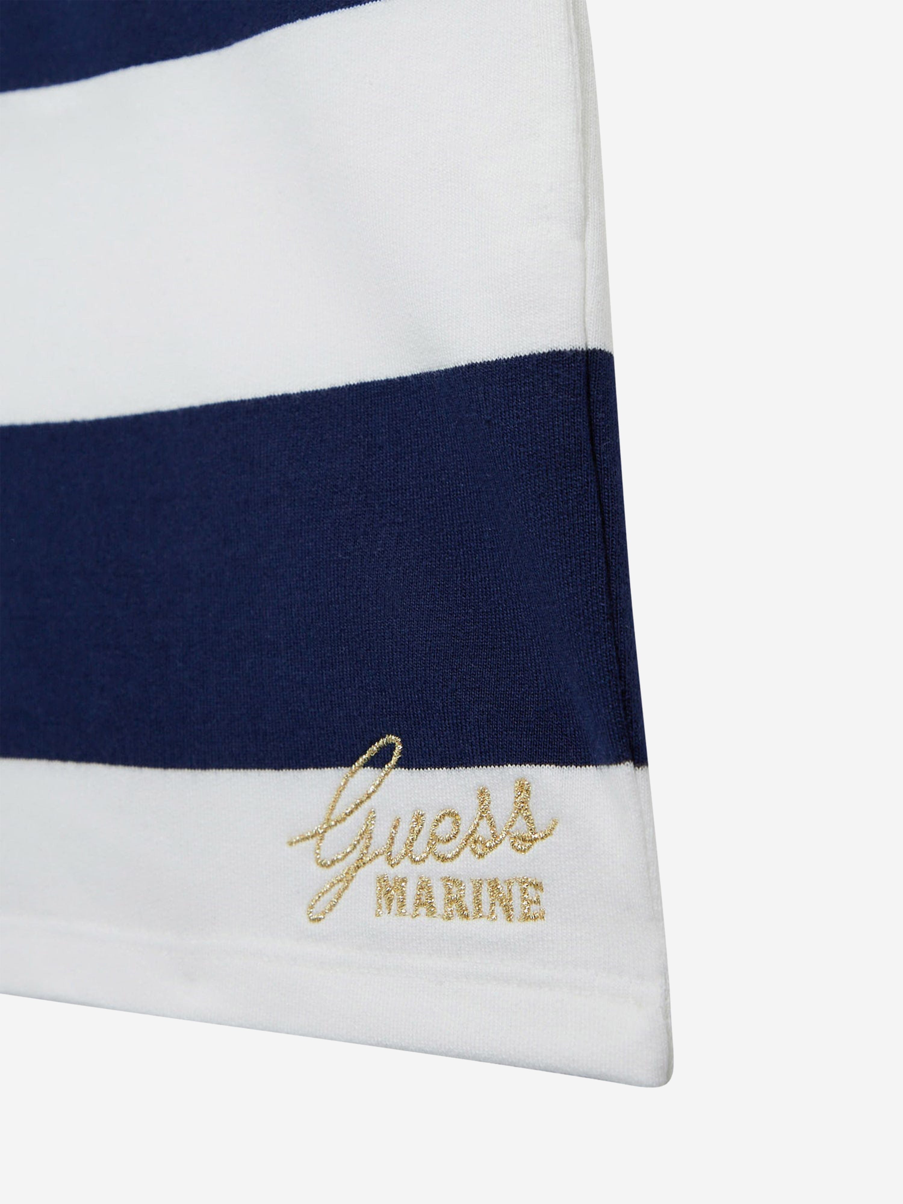 Guess Girls Striped Shorts in Navy