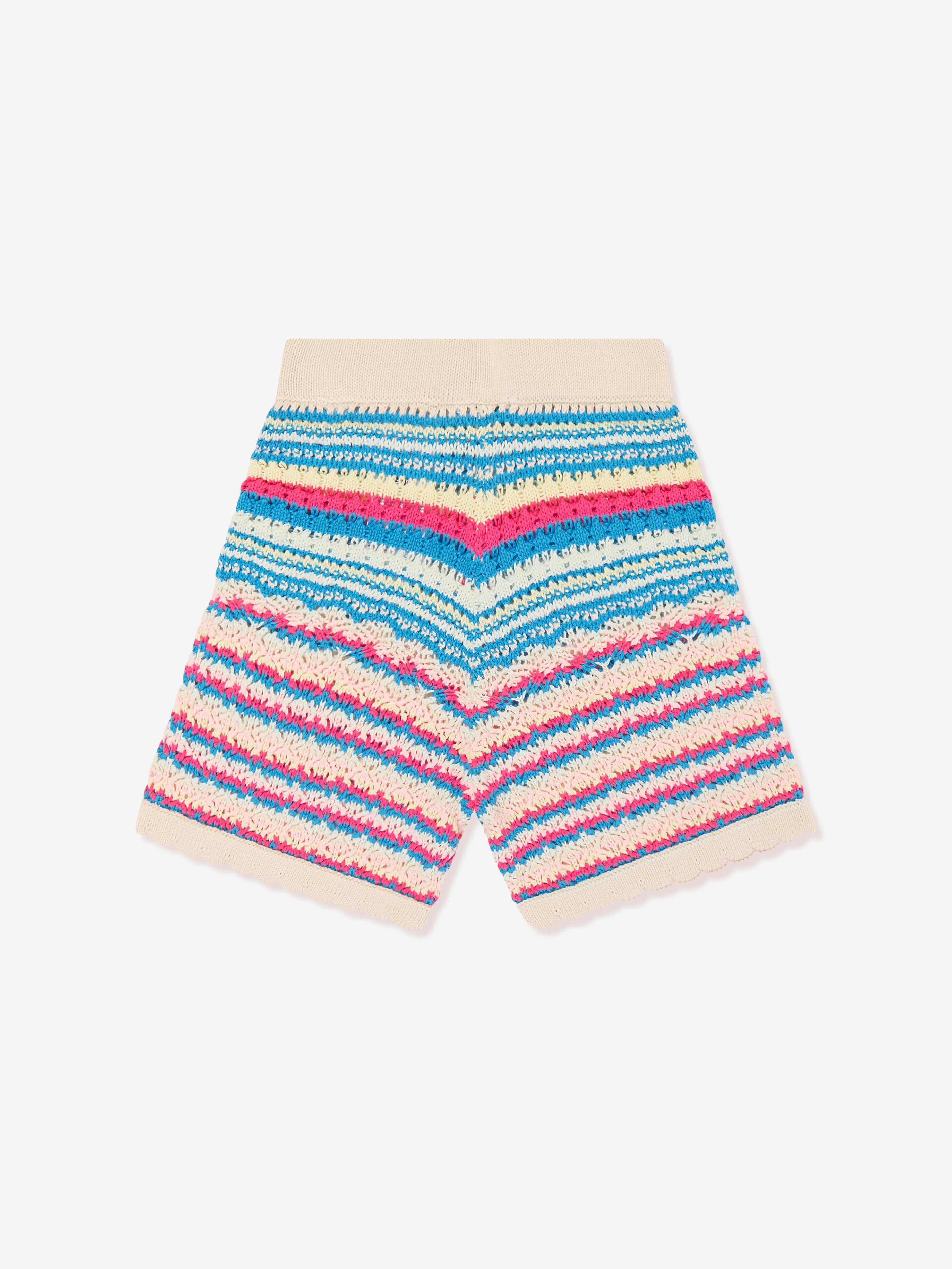 Guess Girls Crocheted Shorts in Multicolour