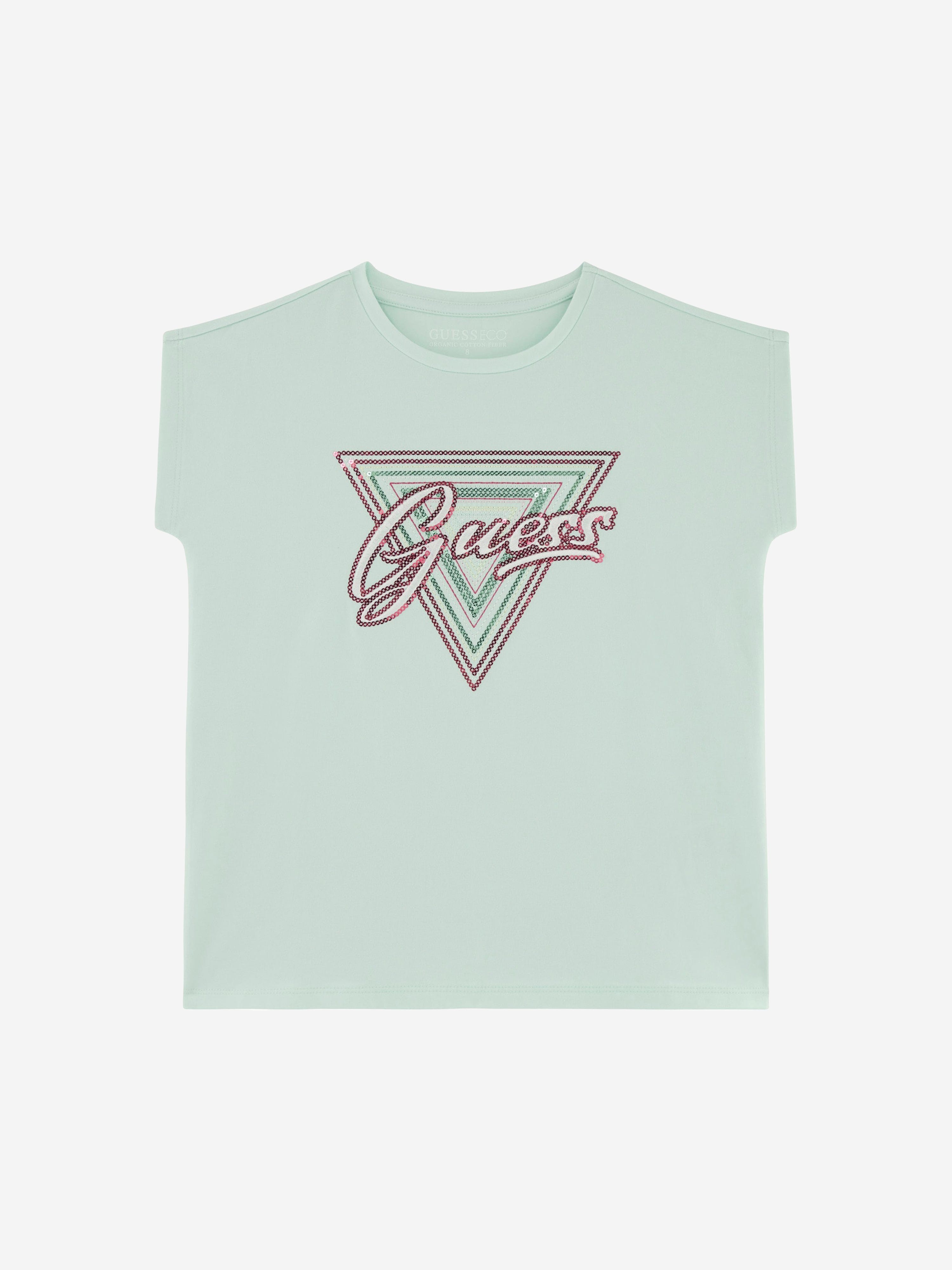 Guess Girls Logo T-Shirt in Green