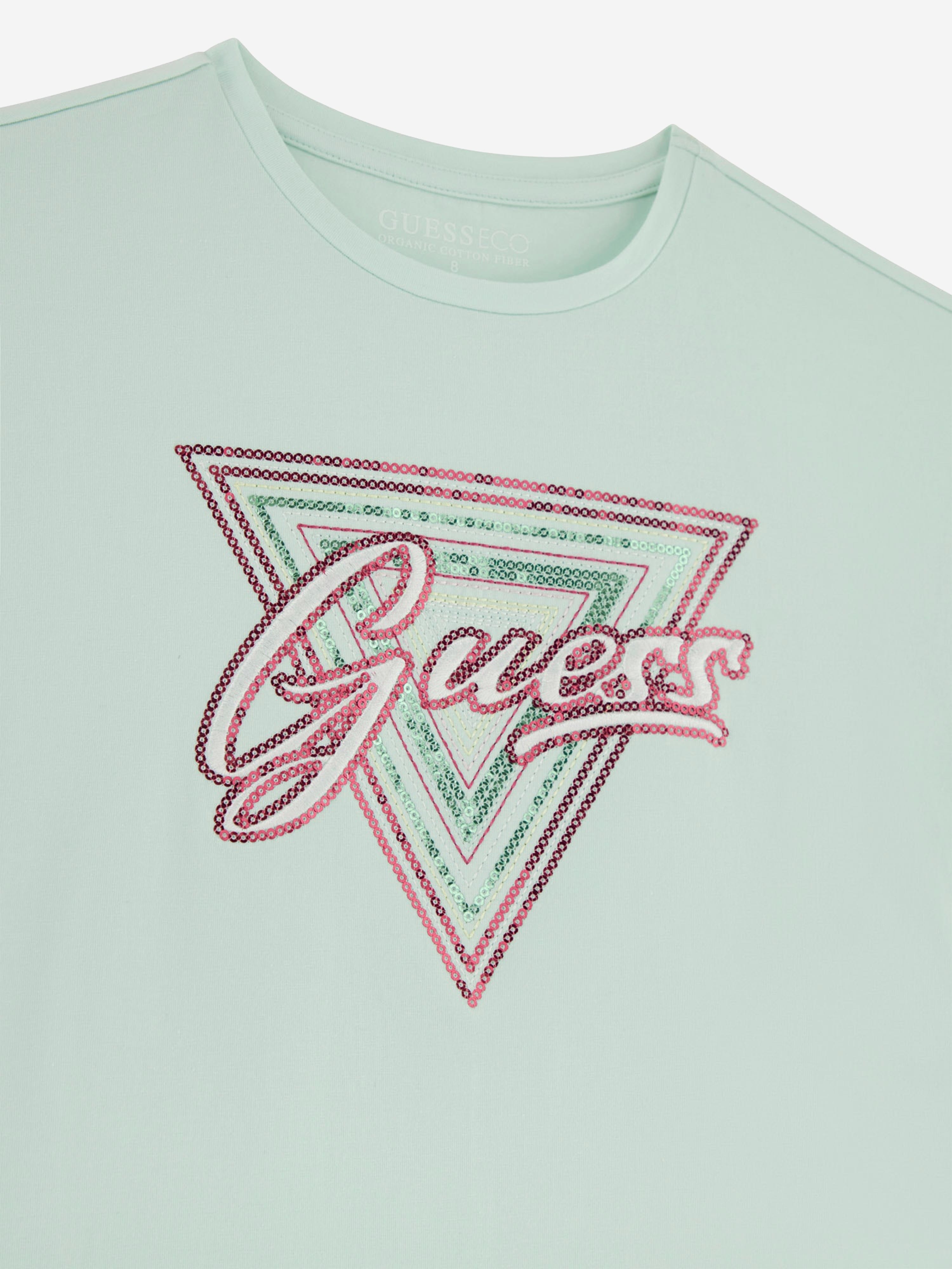 Guess Girls Logo T-Shirt in Green