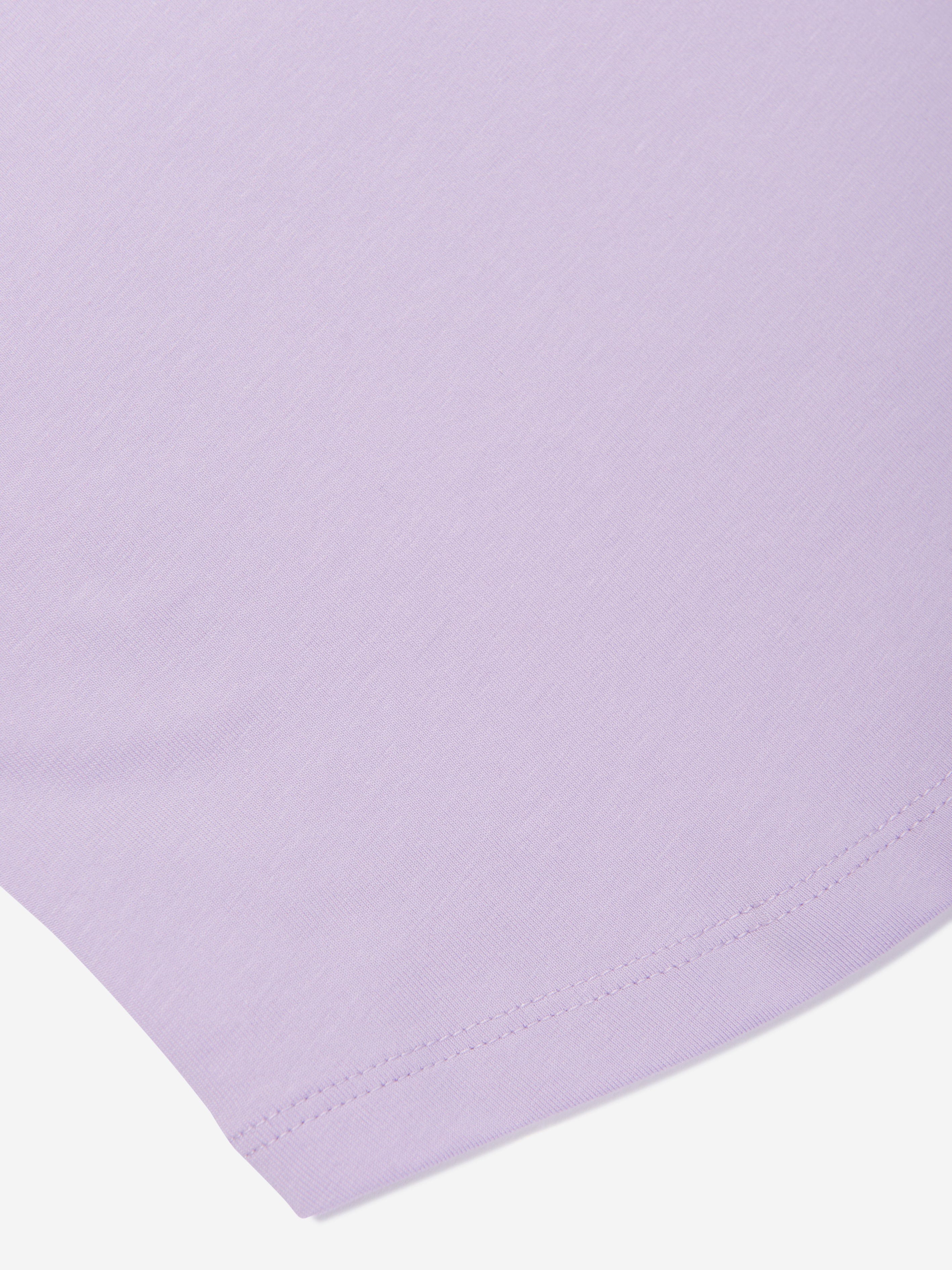 Guess Girls Logo T-Shirt in Purple