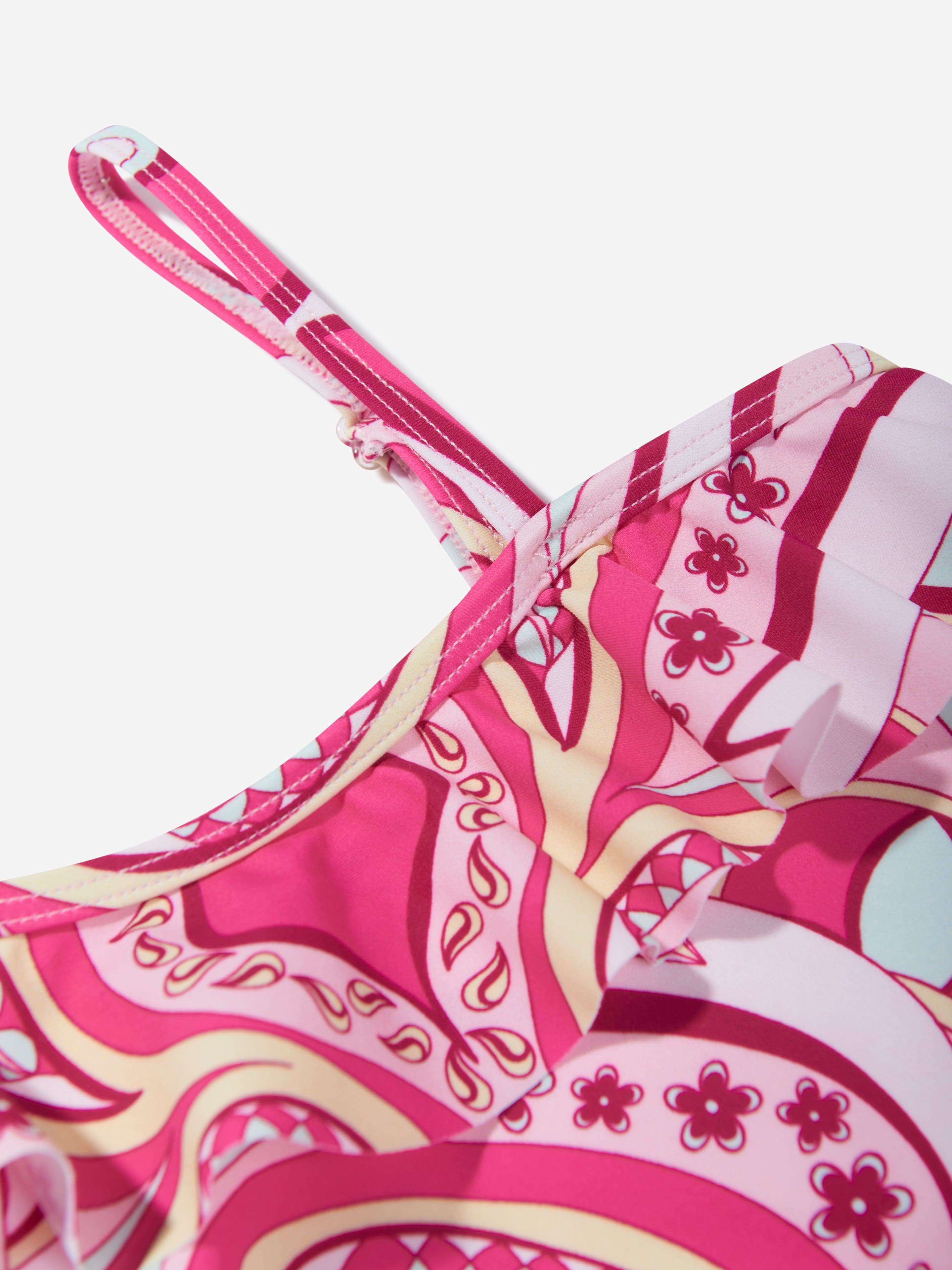 Guess Girls Paisley Swimsuit in Pink