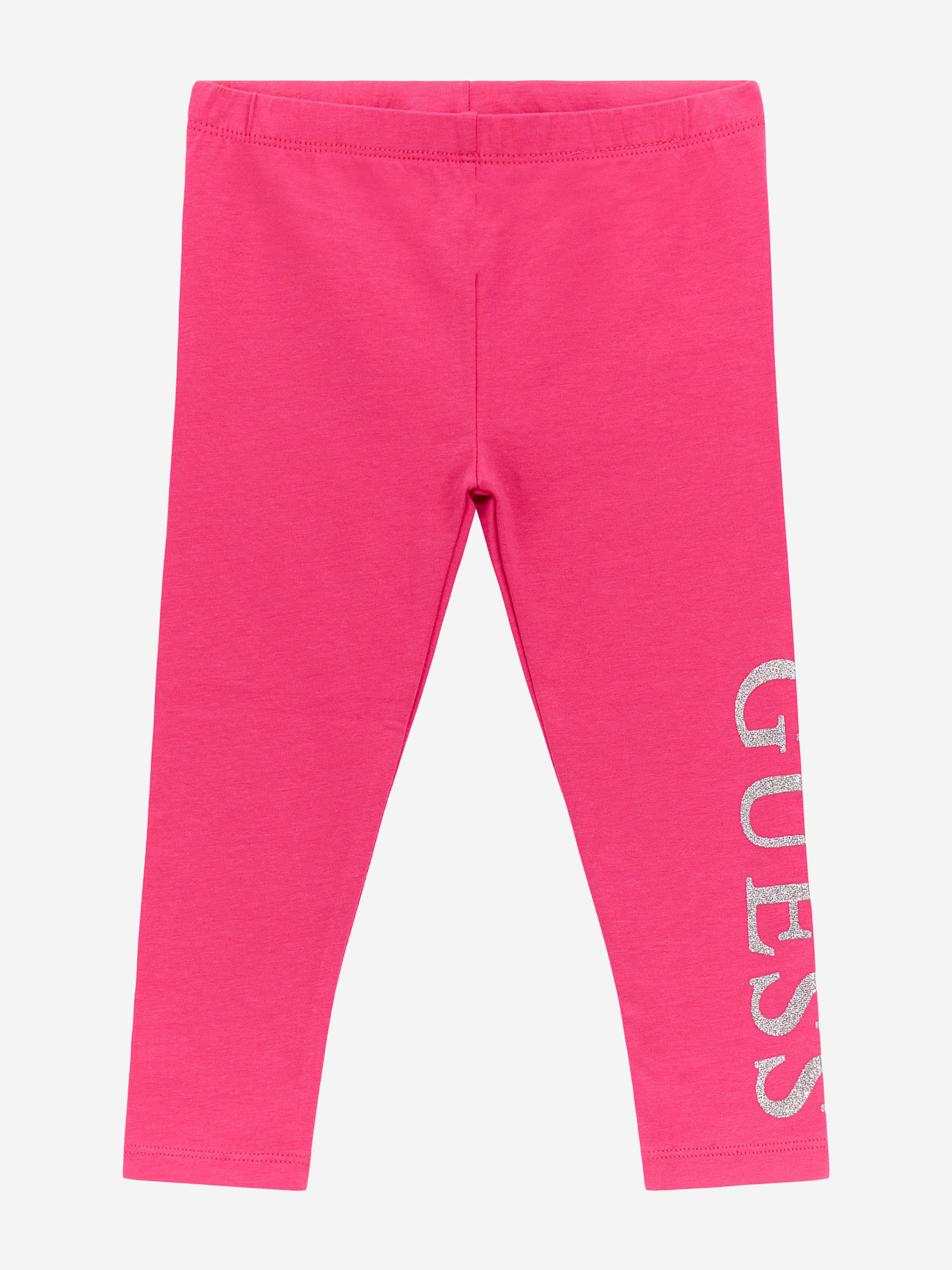 Guess Girls Logo Leggings in Pink