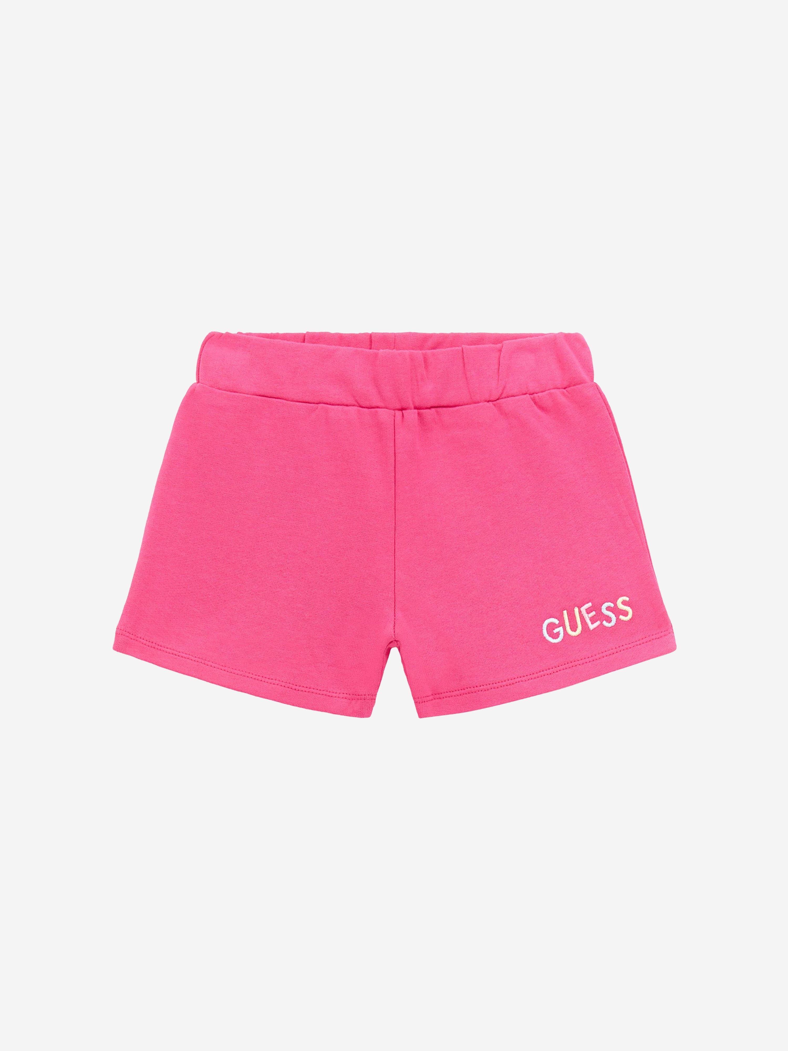 Guess Girls Logo Shorts in Pink