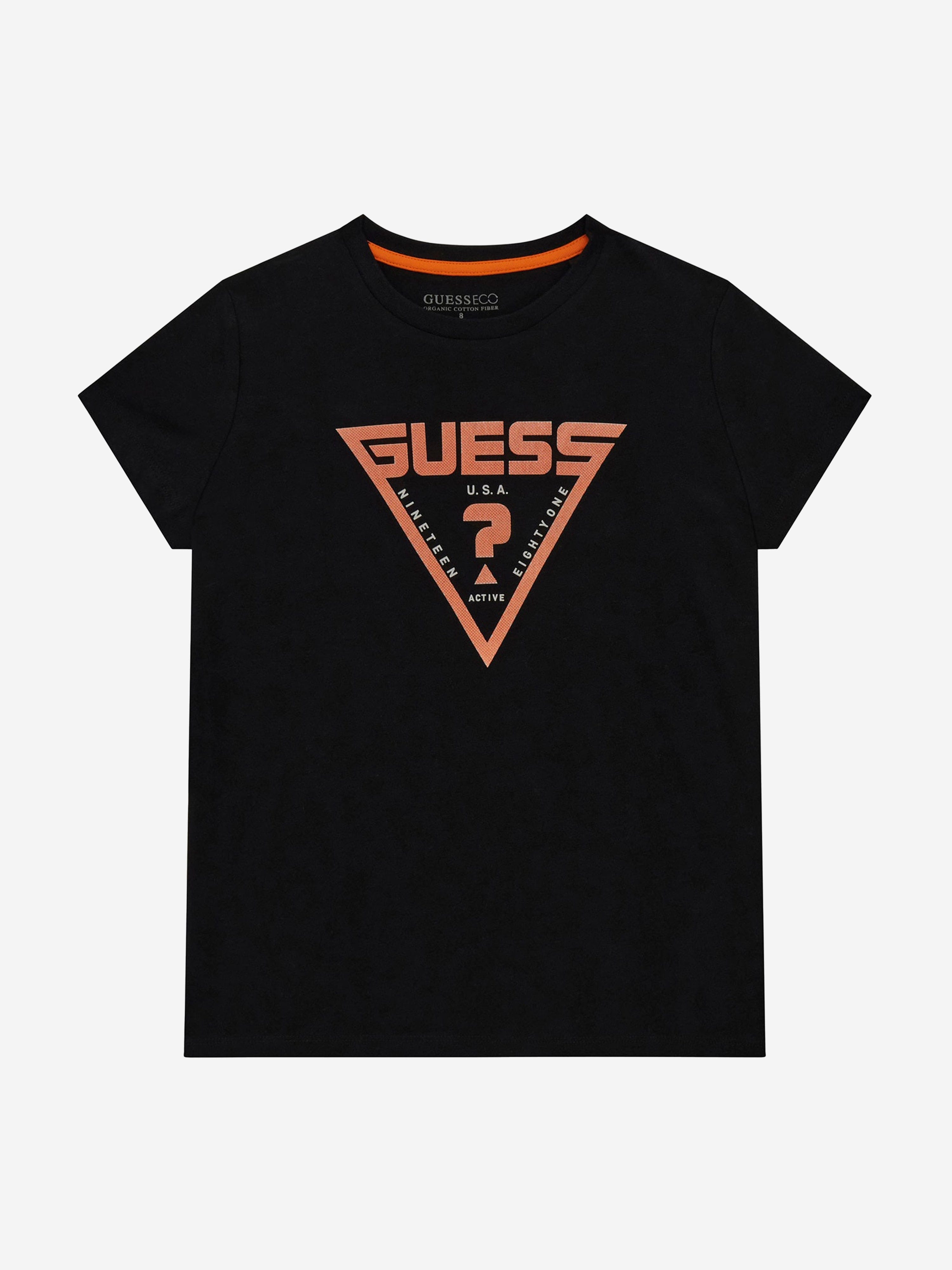 Guess Boys Logo T-Shirt in Black