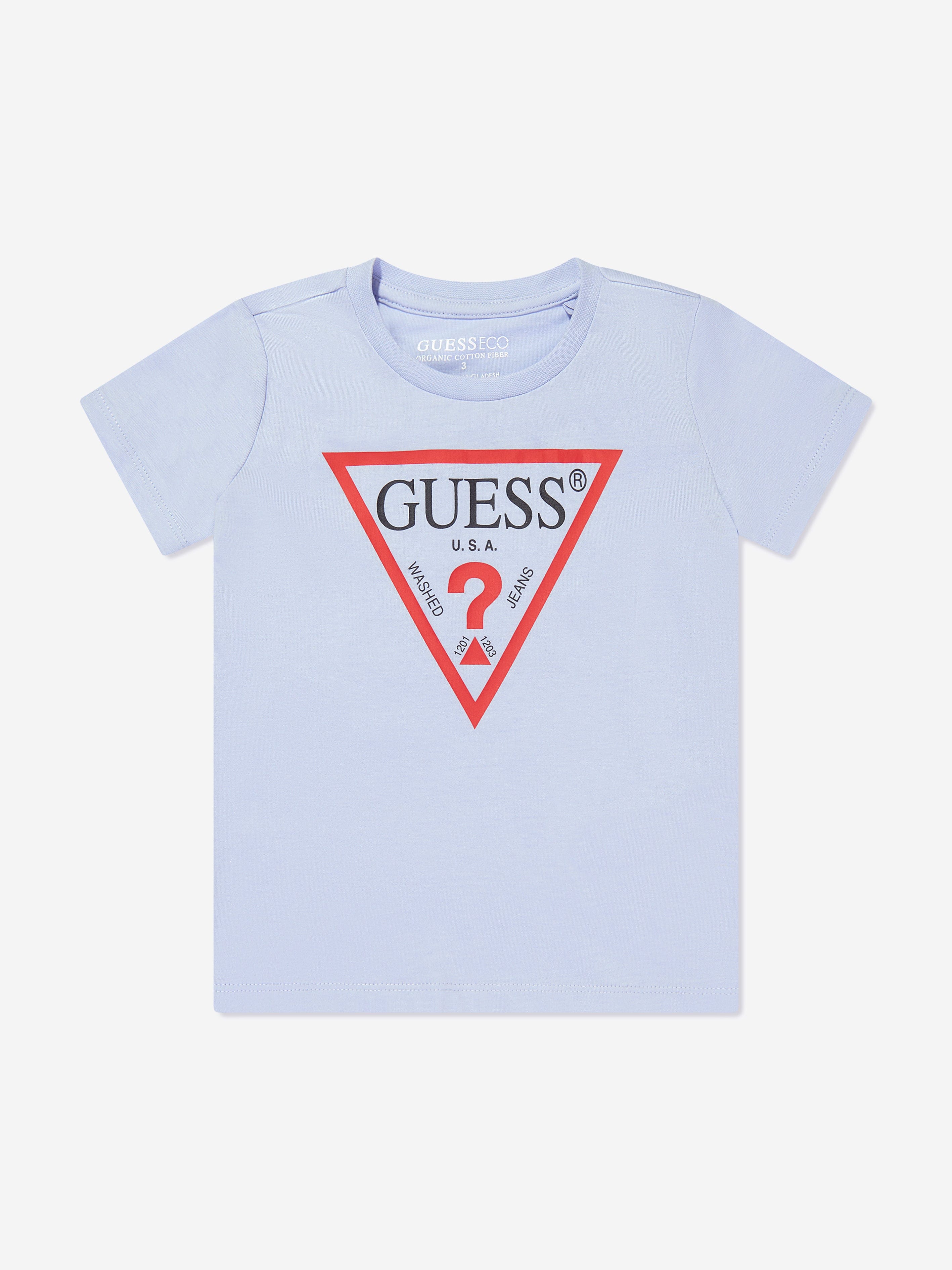 Guess Boys Logo T-Shirt in Blue