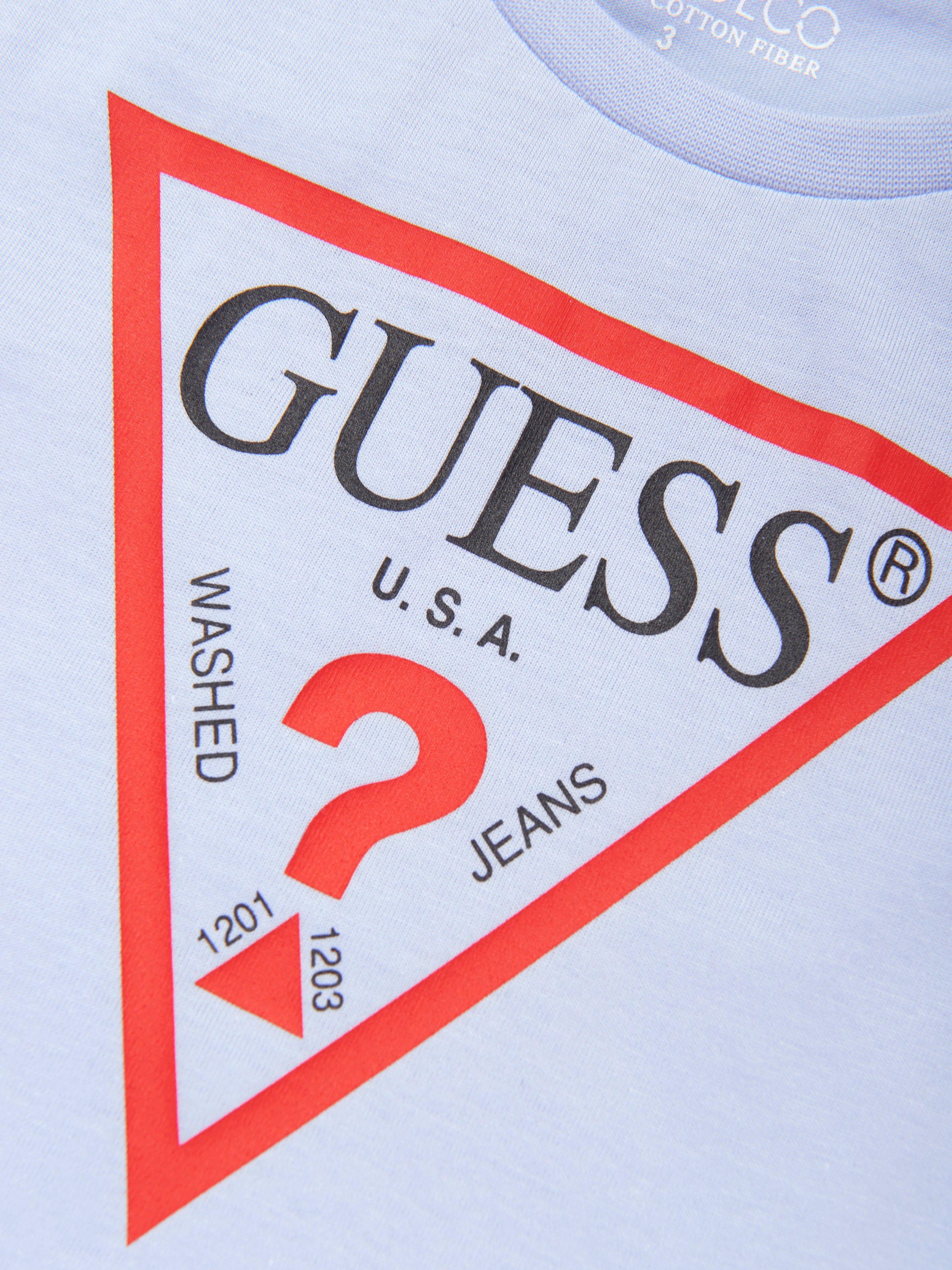 Guess Boys Logo T-Shirt in Blue