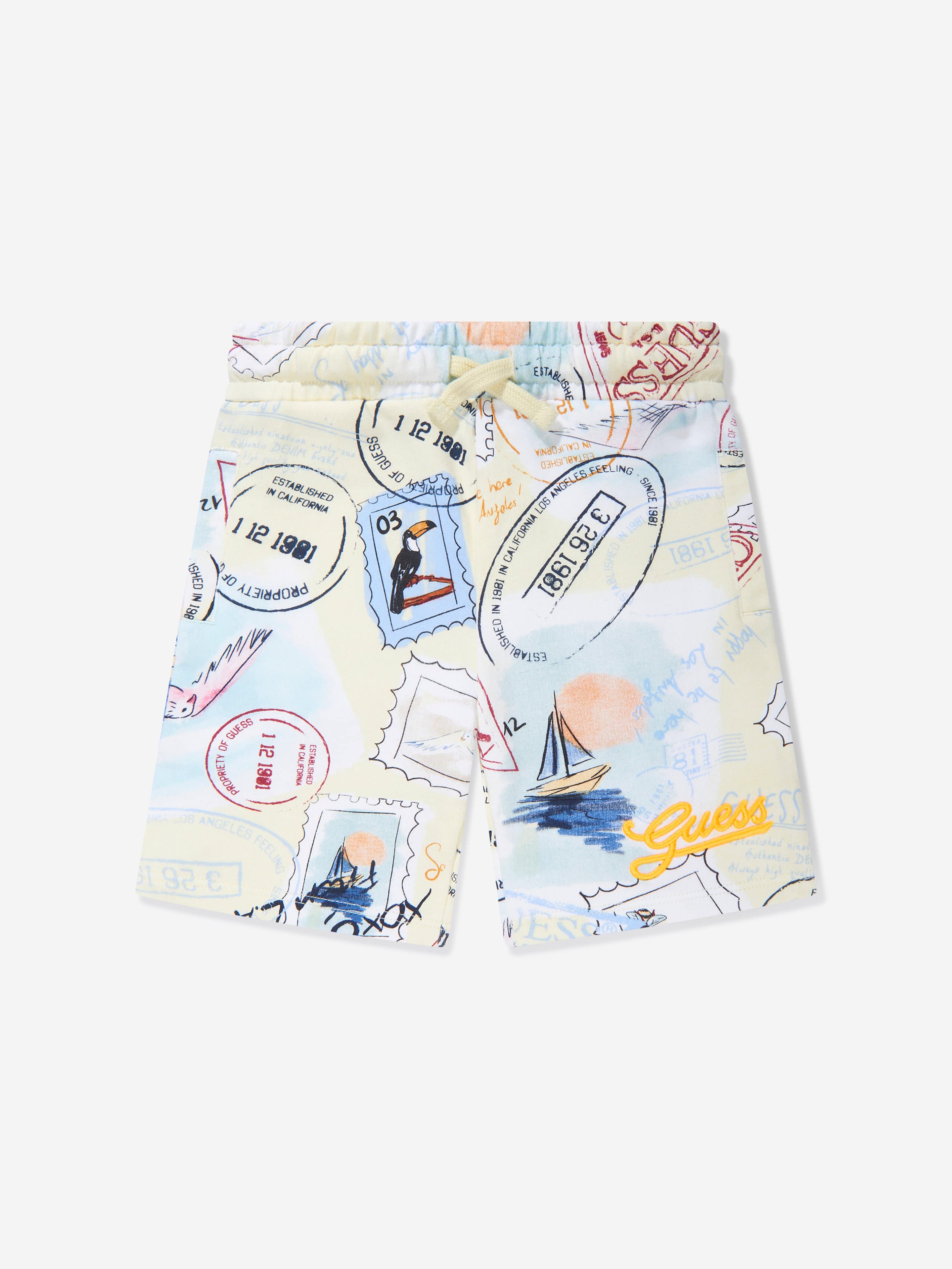 Guess Boys Post Stamp Shorts in Multicolour