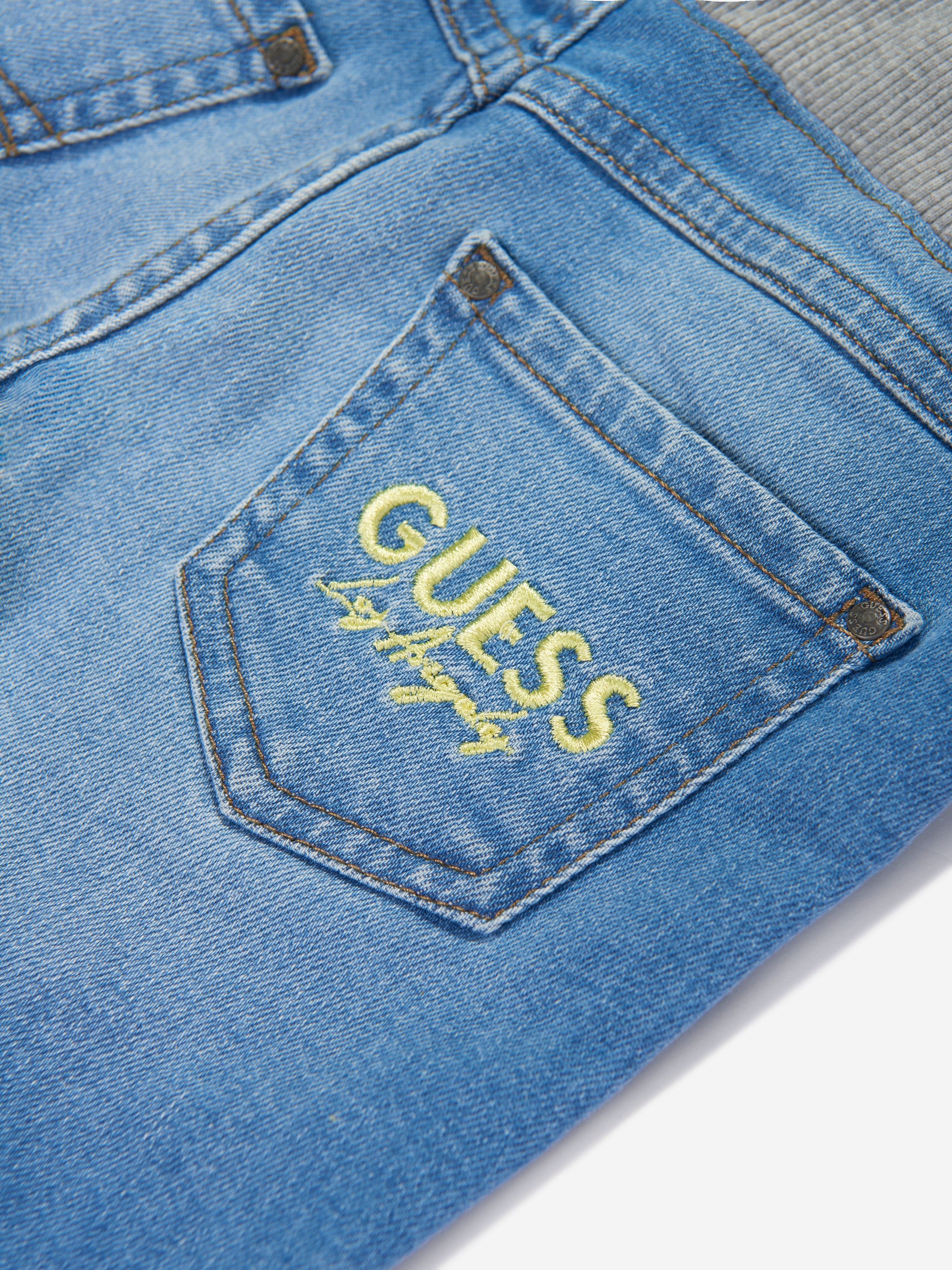 Guess Boys Denim Pull On Shorts in Blue