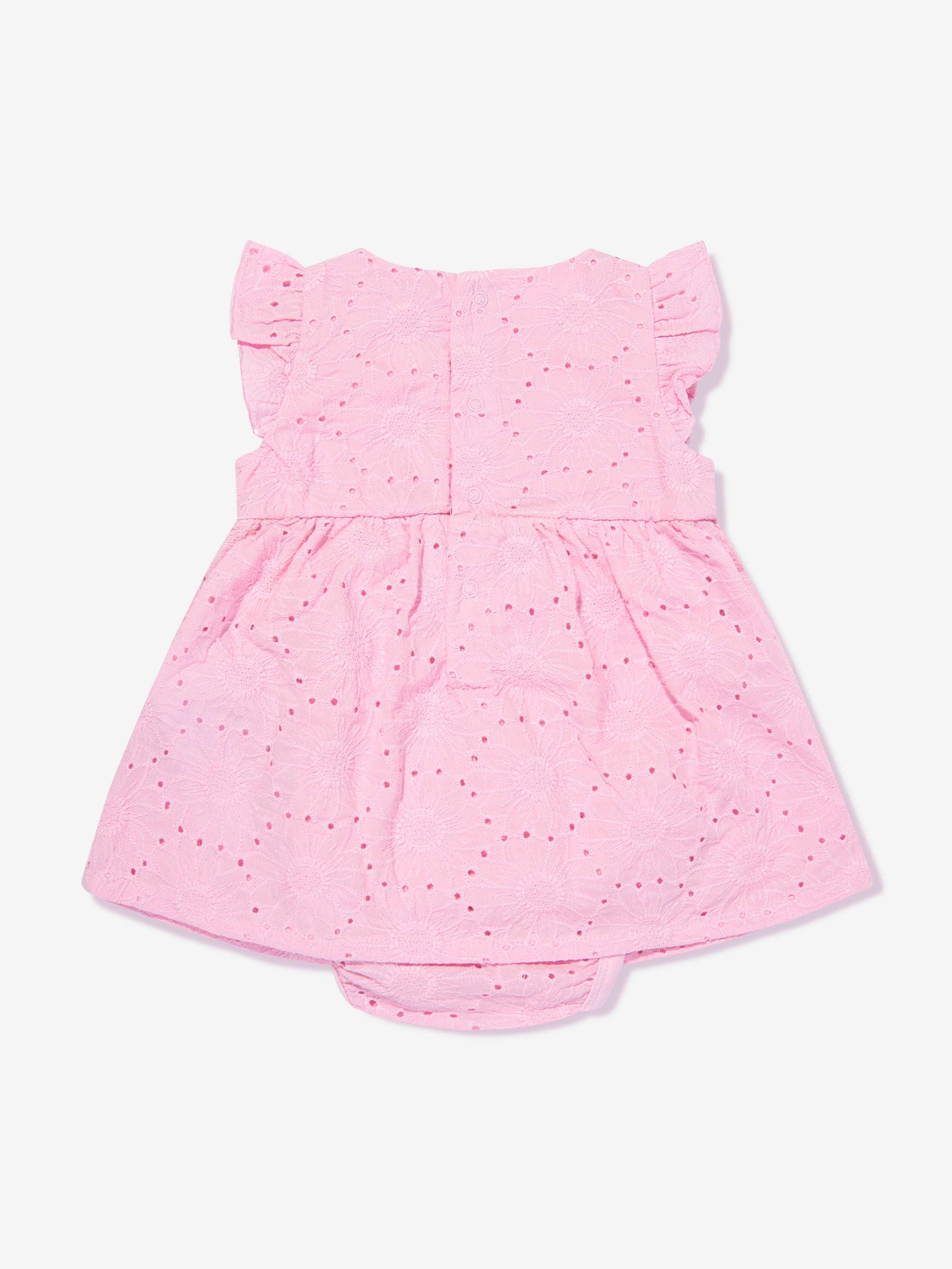 Guess Baby Girls Bodysuit Dress in Pink