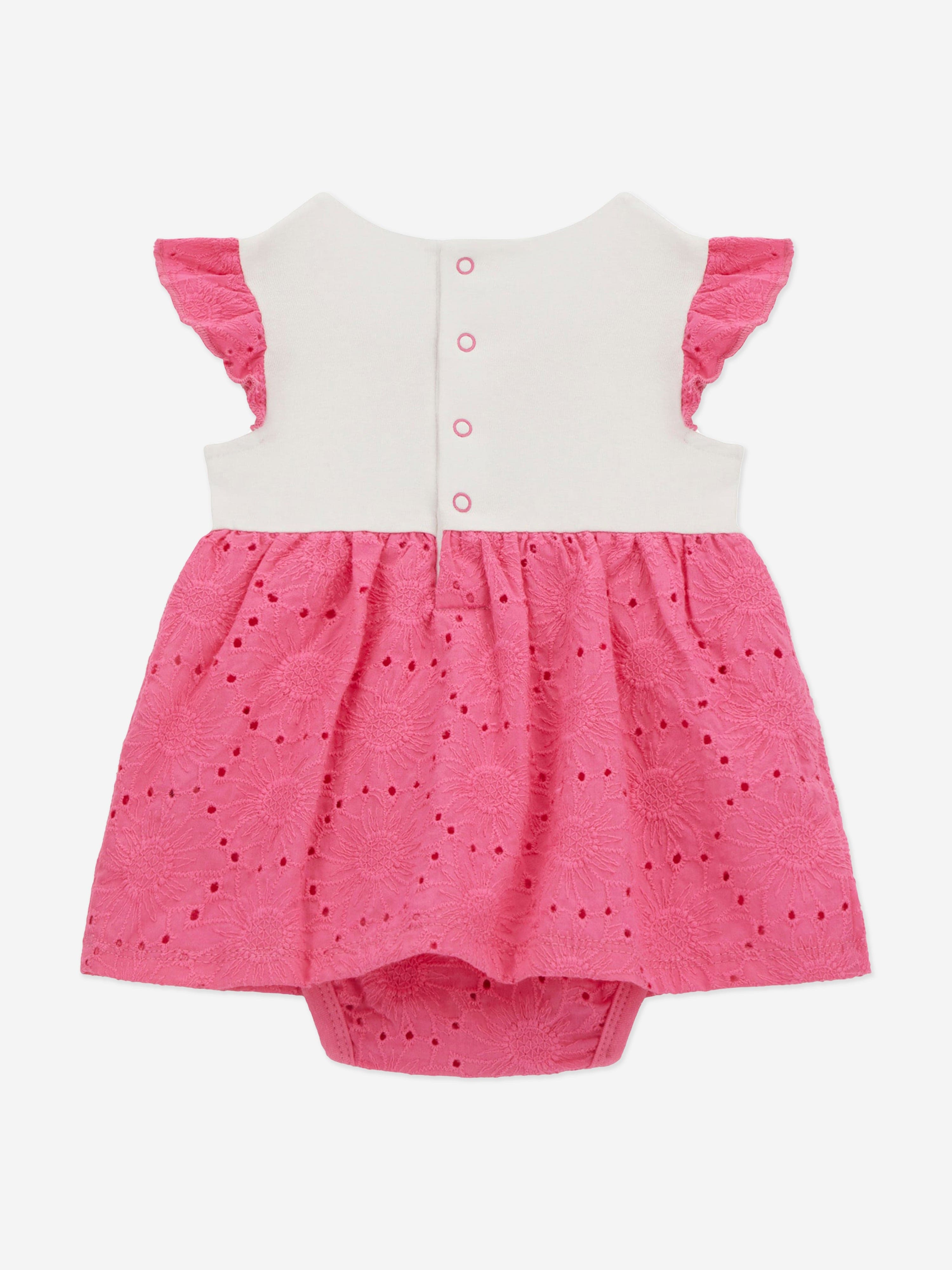 Guess Baby Girls Bodysuit Dress in Pink