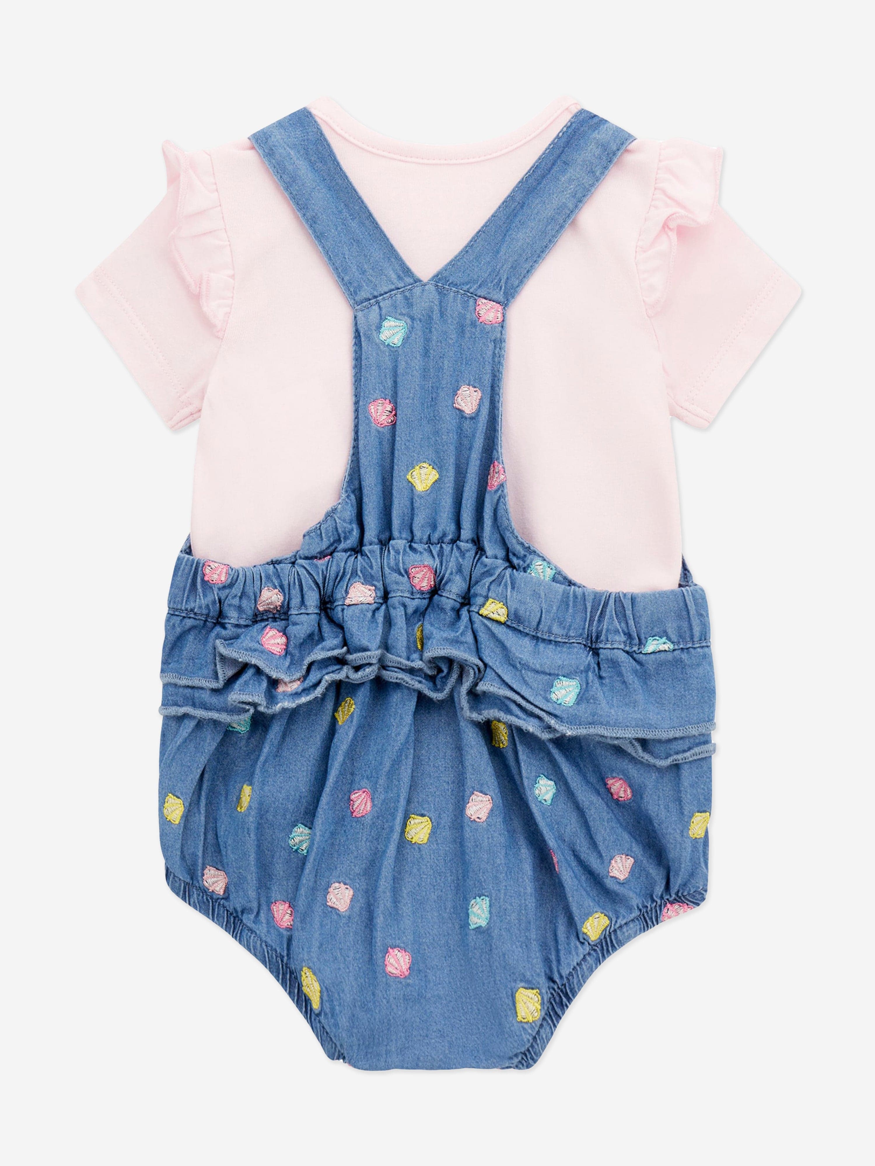 Guess Baby Girls Body And Romper Set in Pink