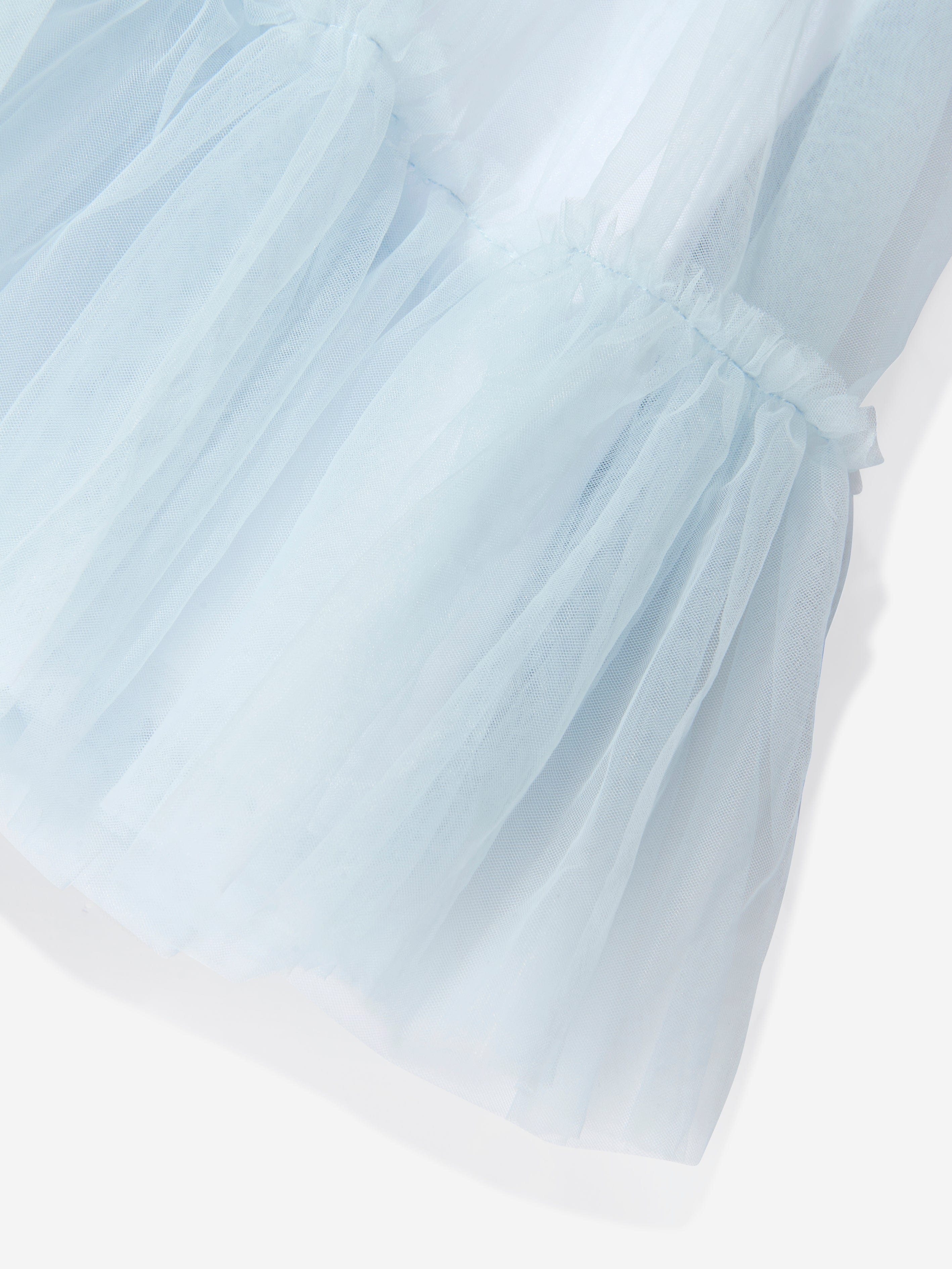 Guess Girls Jersey And Tulle Dress in Blue