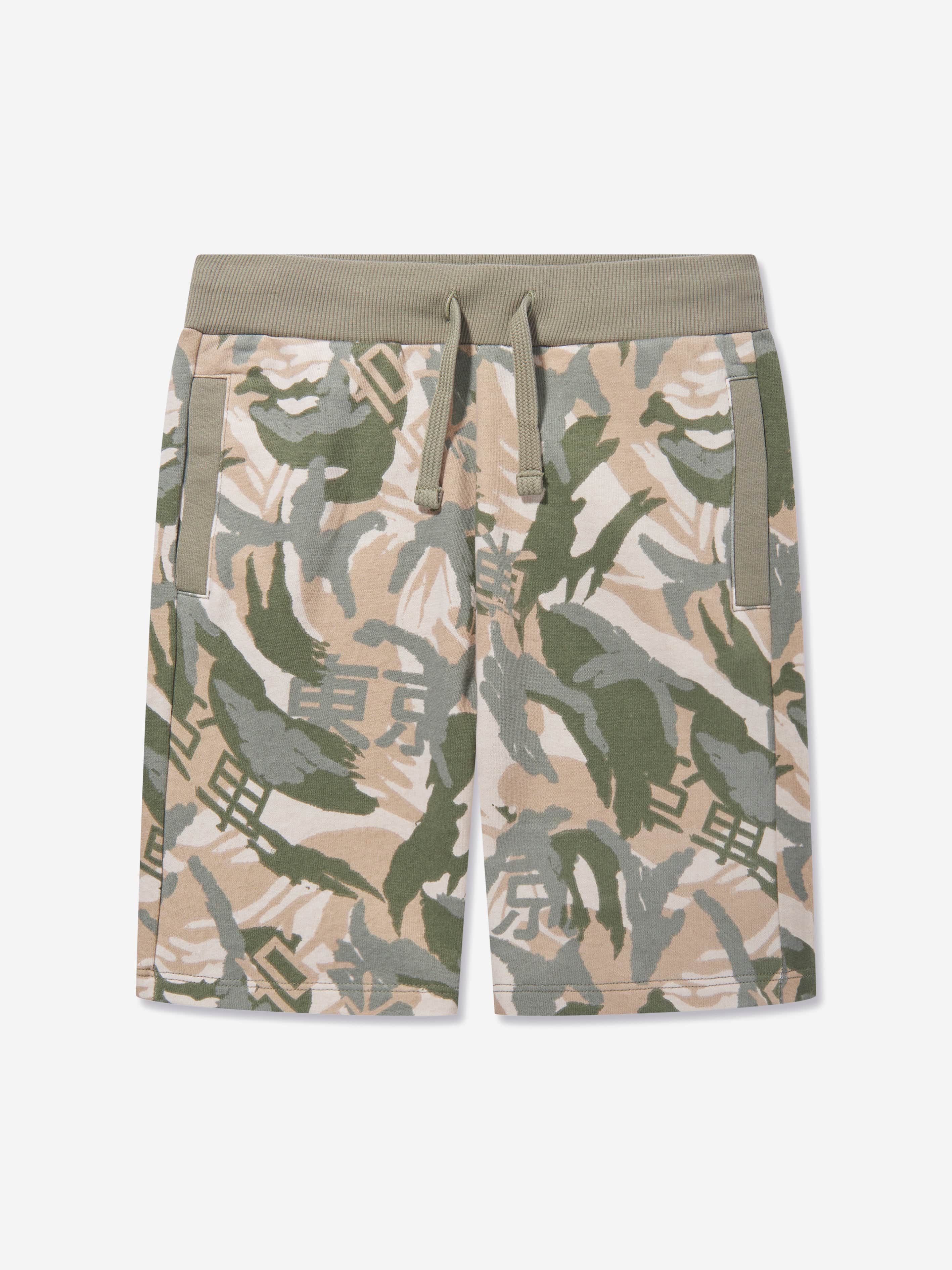 Guess Boys Desert Print Shorts in Green