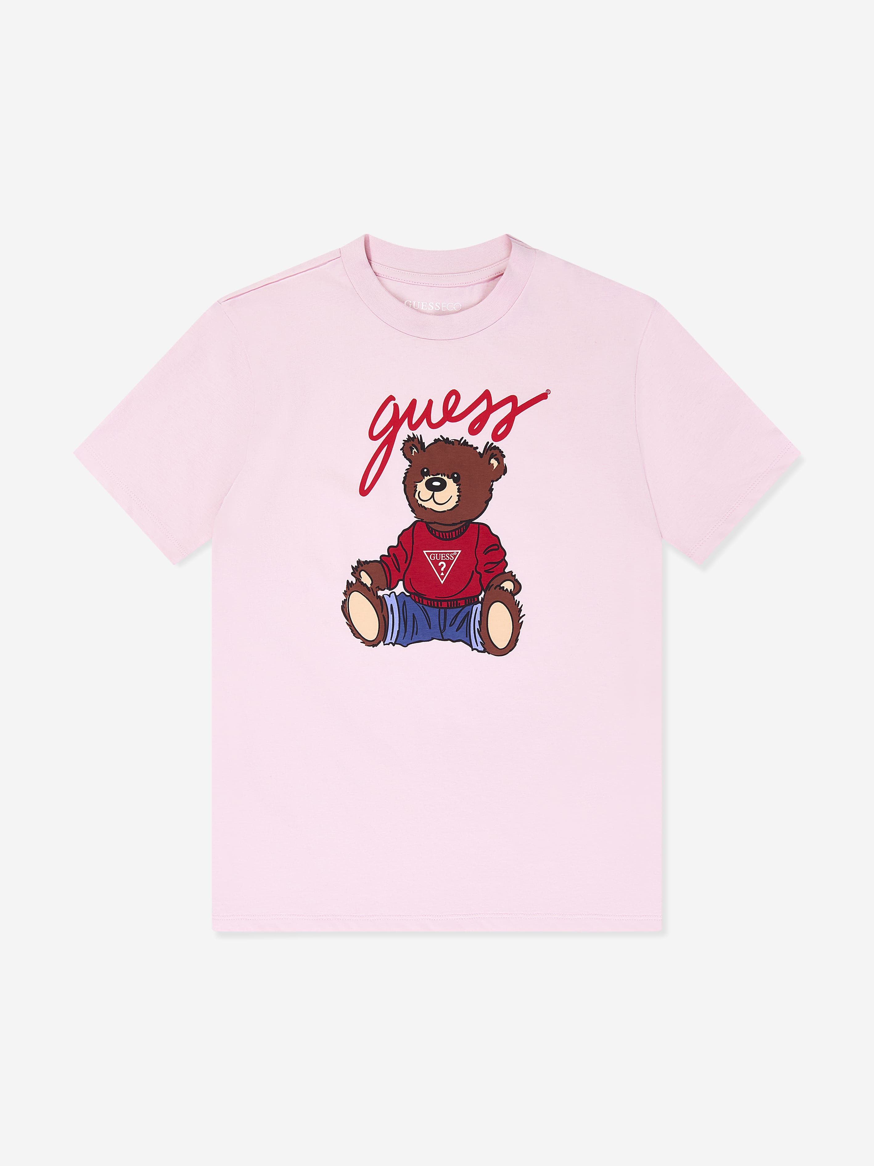 Guess Girls Teddy Bear T-Shirt in Pink