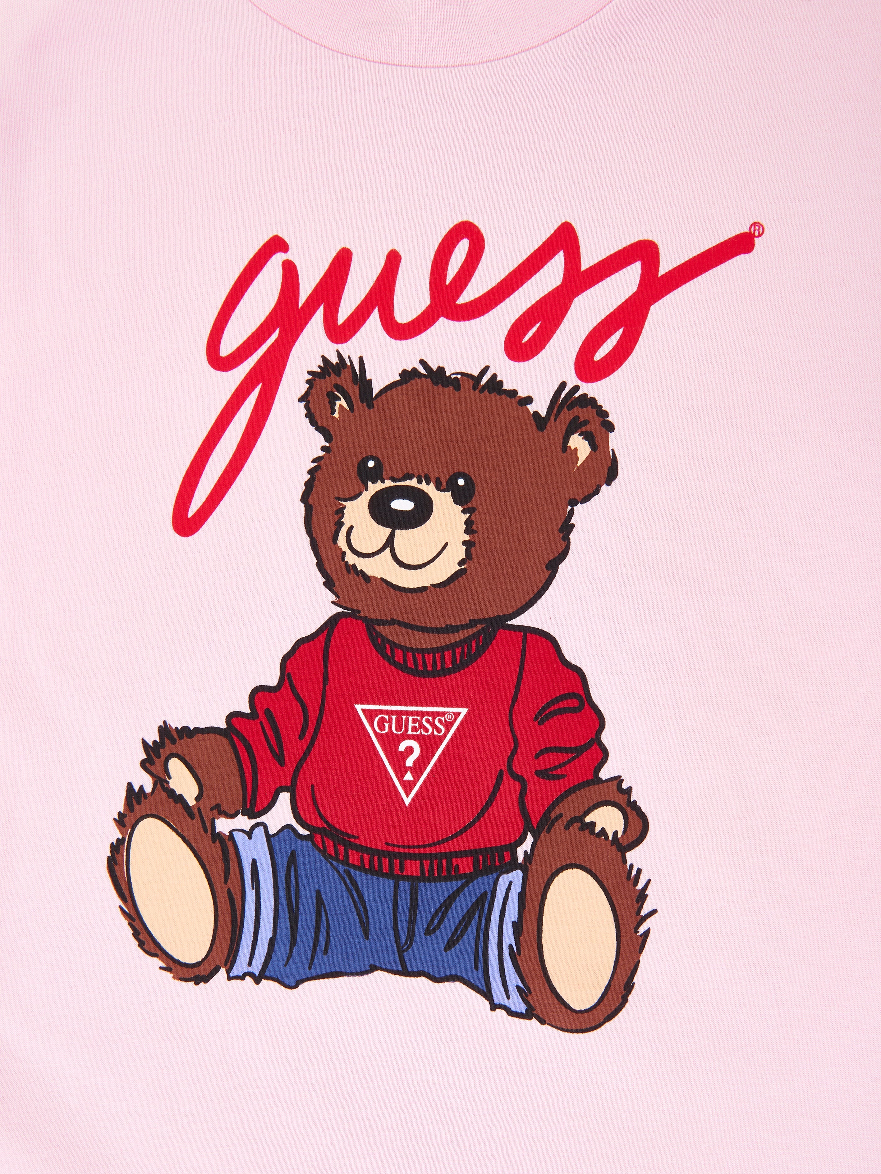 Guess Girls Teddy Bear T-Shirt in Pink