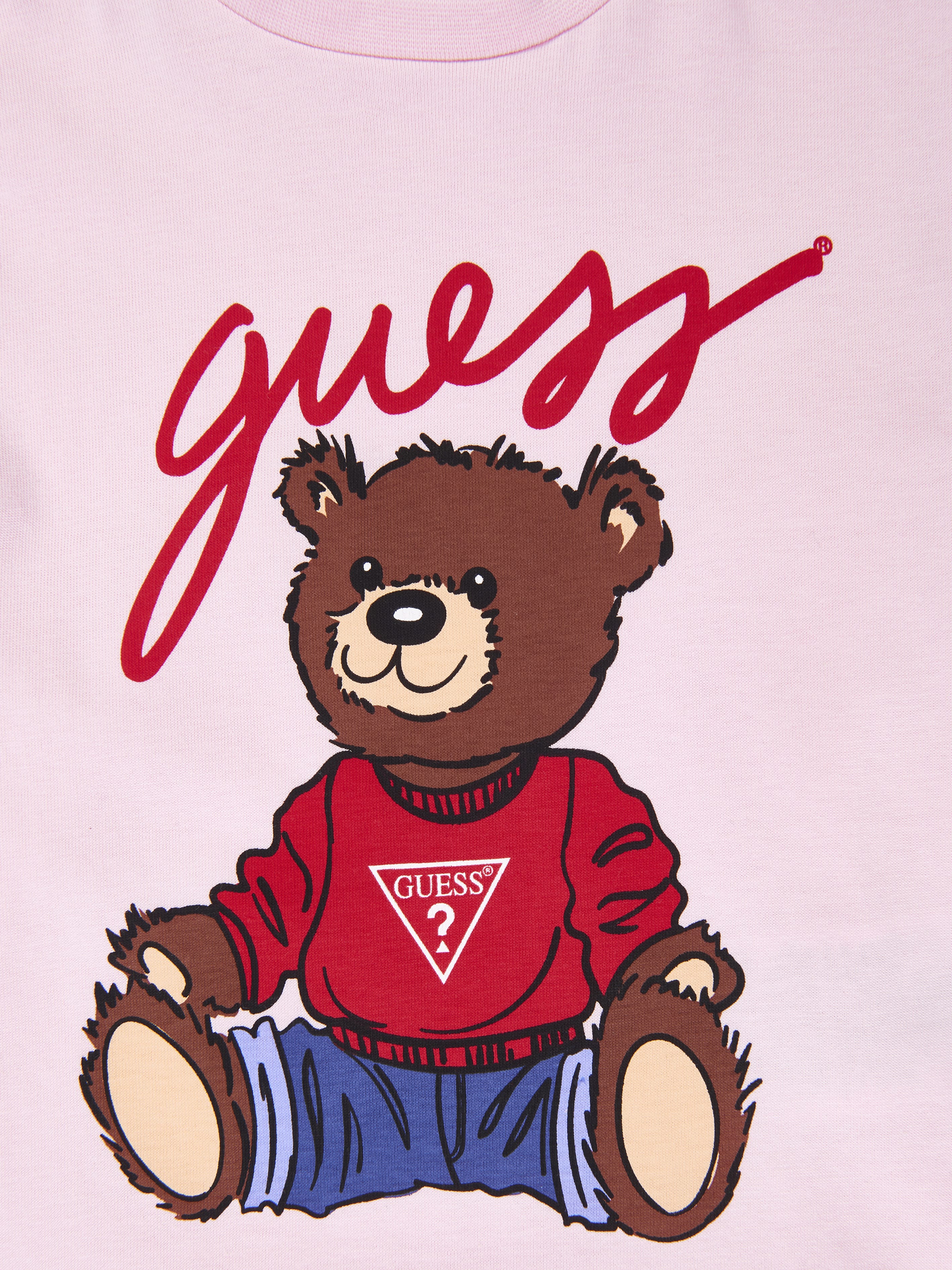 Guess Girls Teddy Bear T-Shirt in Pink