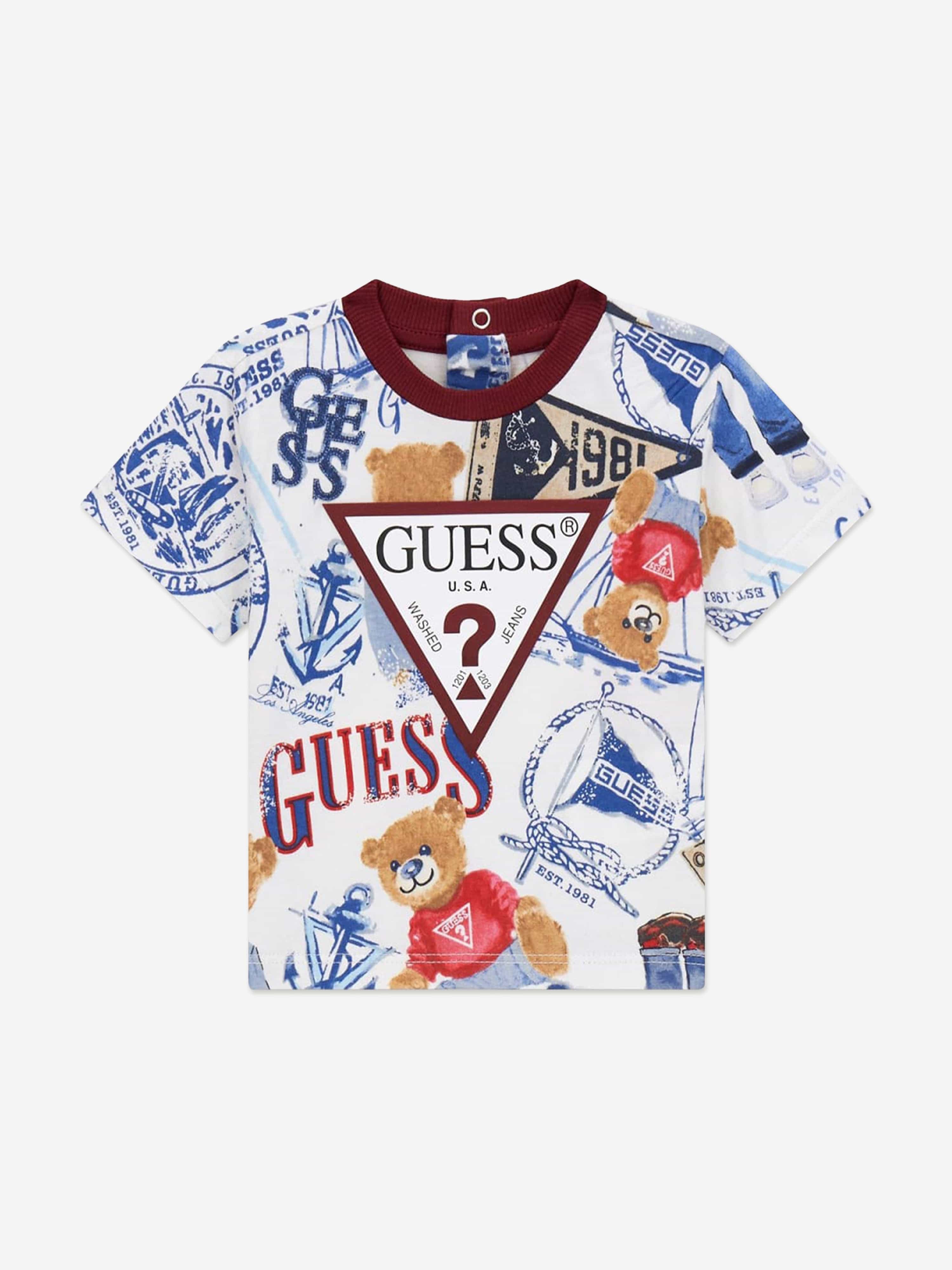 Guess Baby Boys T-Shirt and Shorts Set in Red