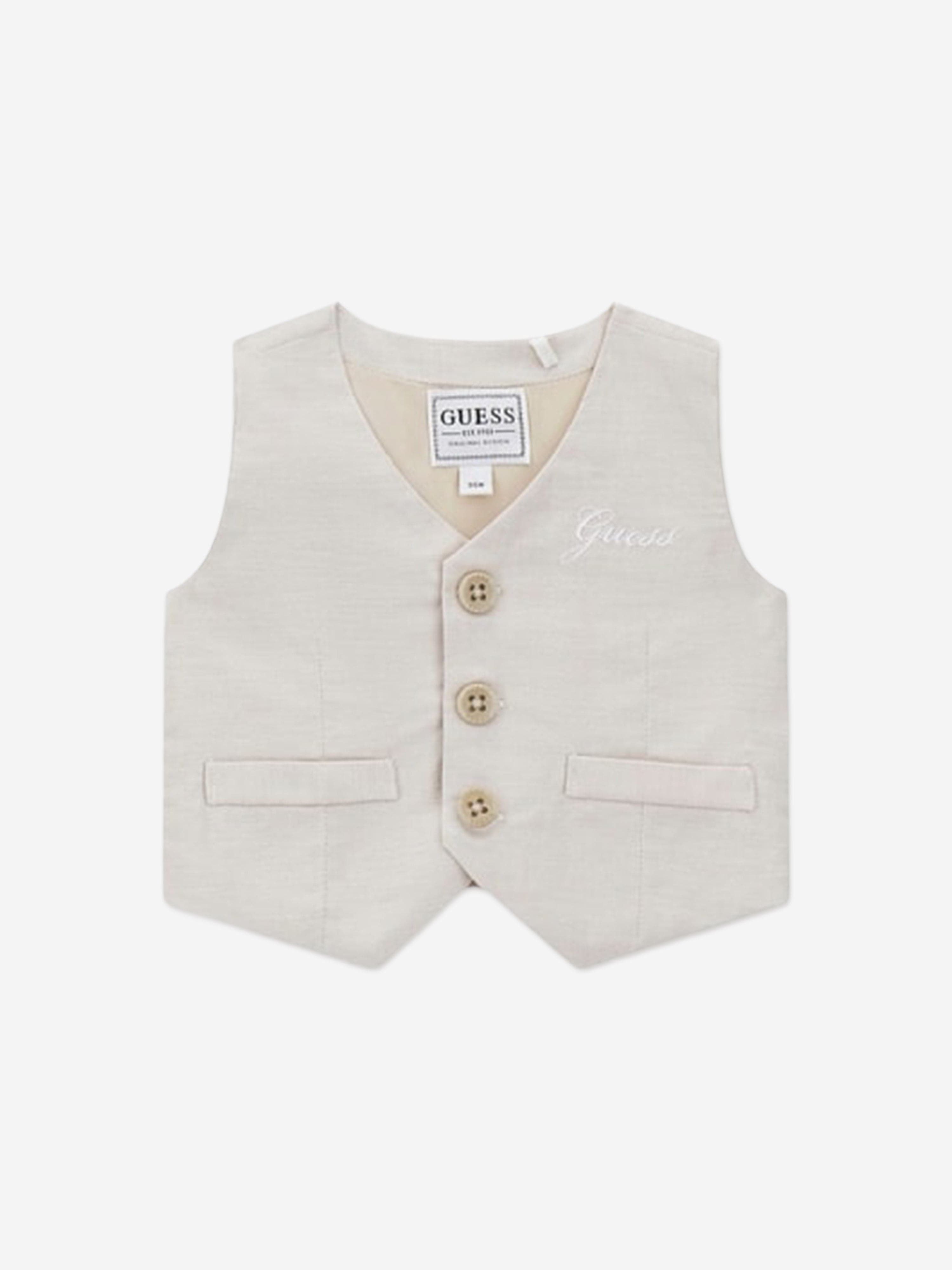 Guess Baby Boys Short Set in Beige