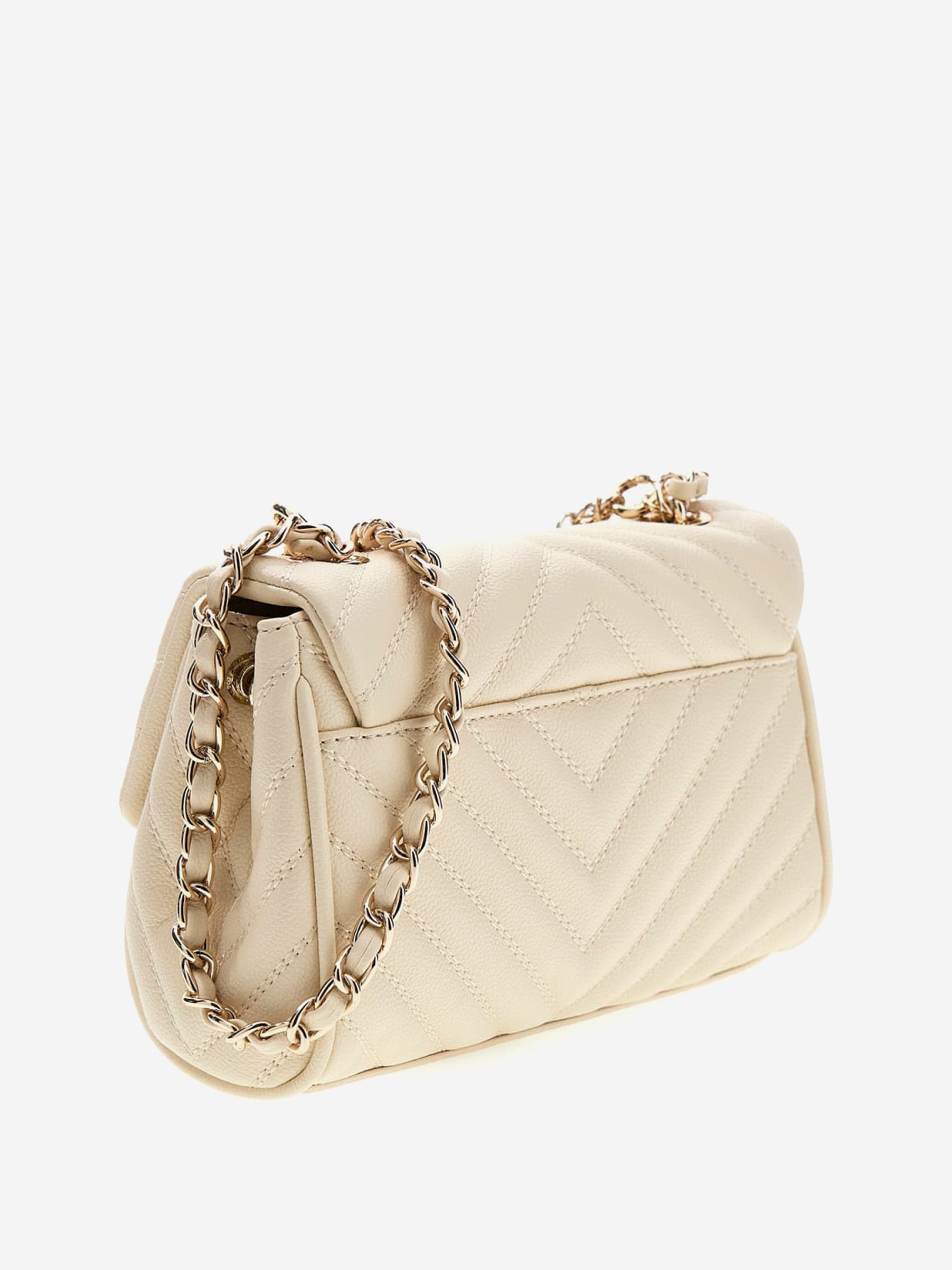 Guess Girls Crossbody Flap Bag in Beige (18.7cm)
