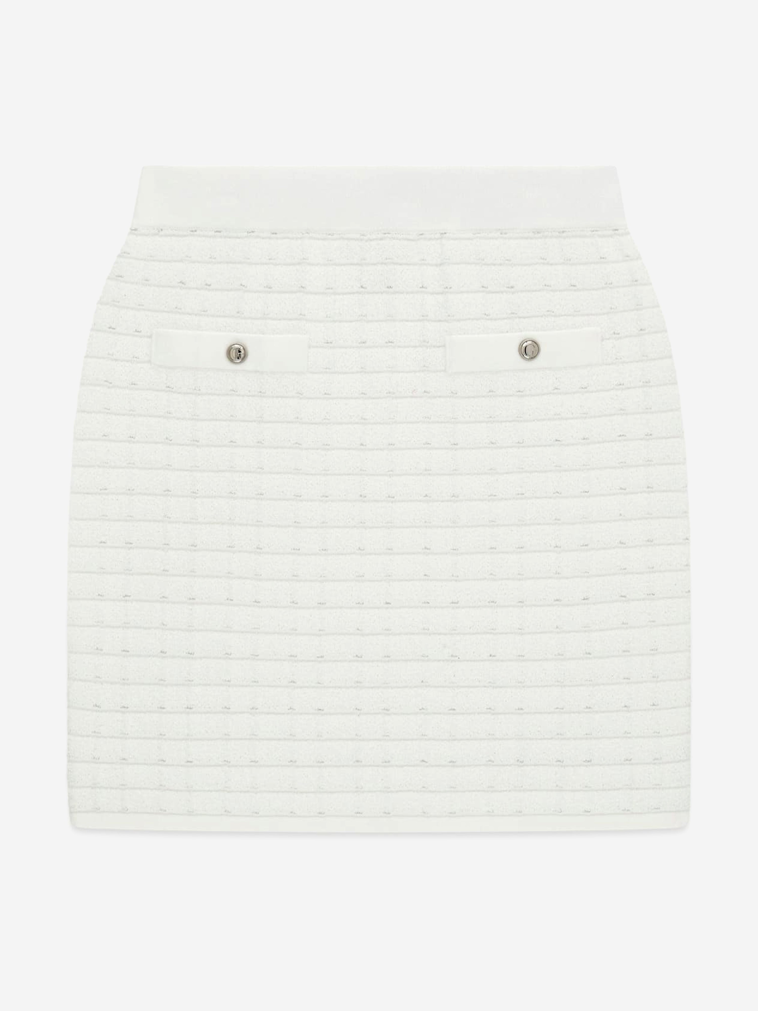 Guess Girls Sweater Skirt in White