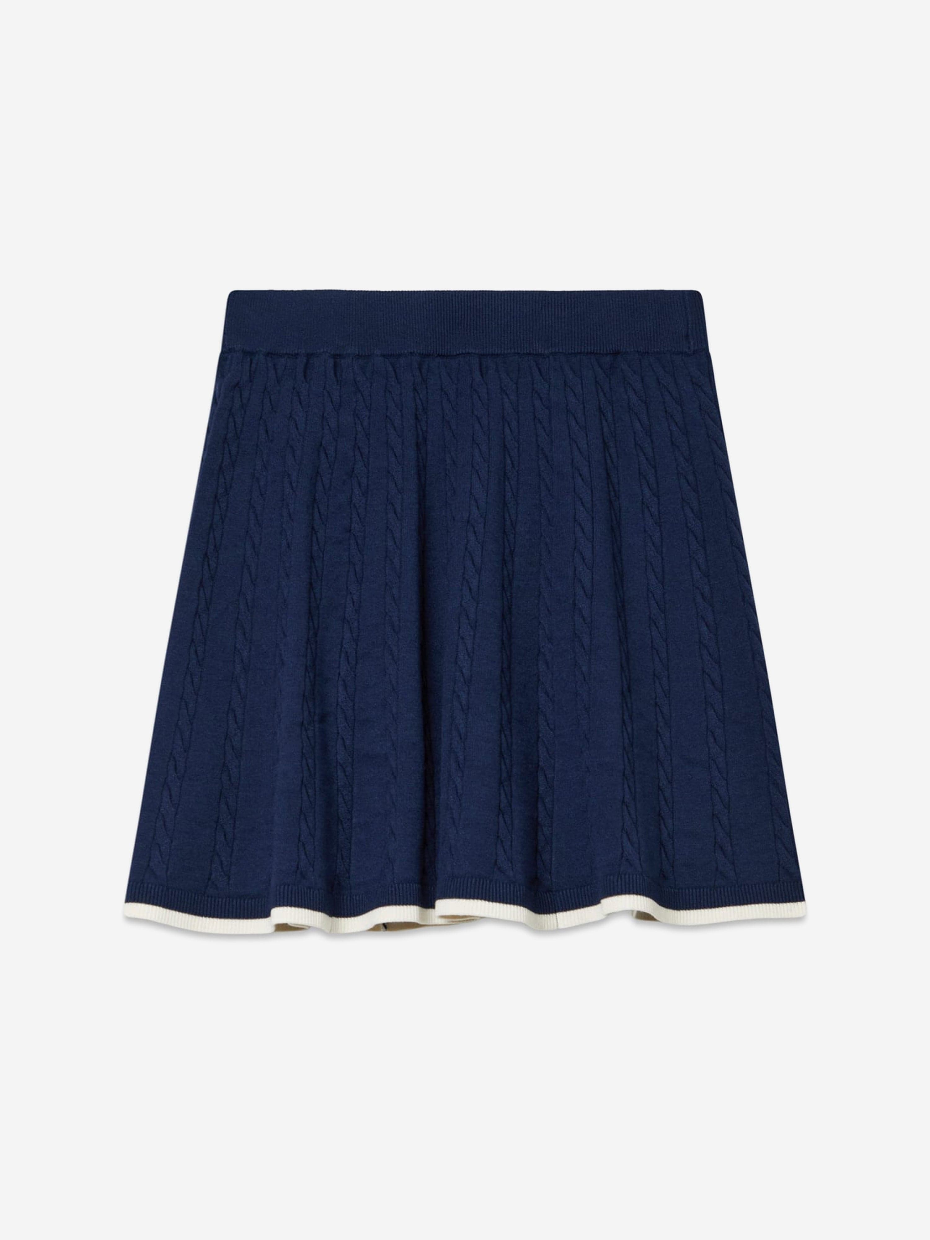 Guess Girls Midi Sweater Skirt in Navy