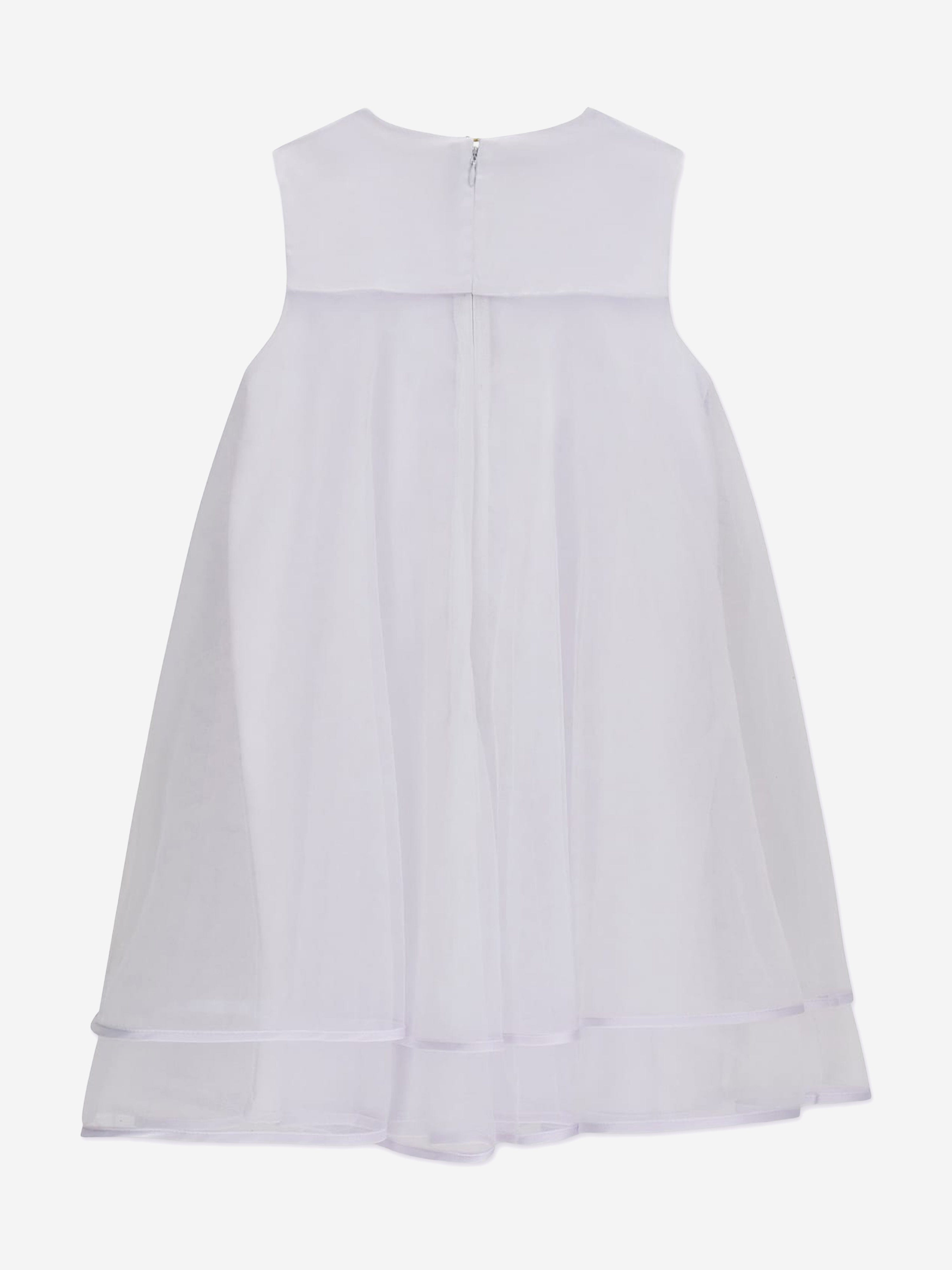 Guess Girls Bow Ceremony Dress in White
