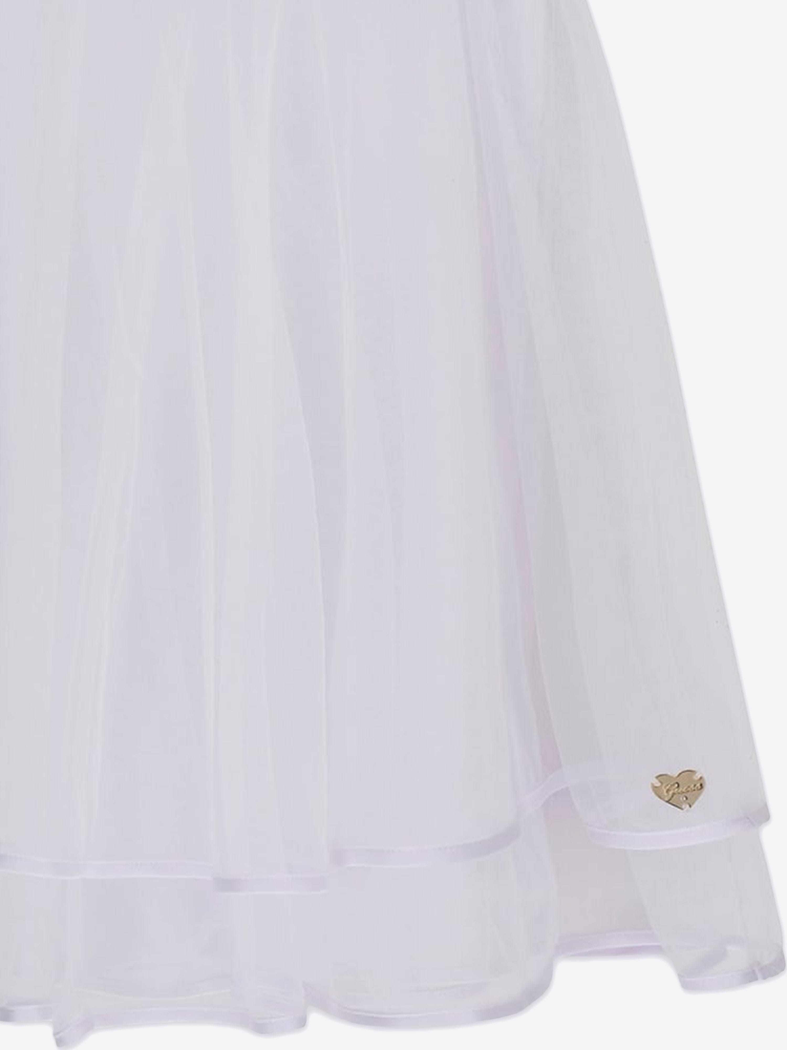 Guess Girls Bow Ceremony Dress in White