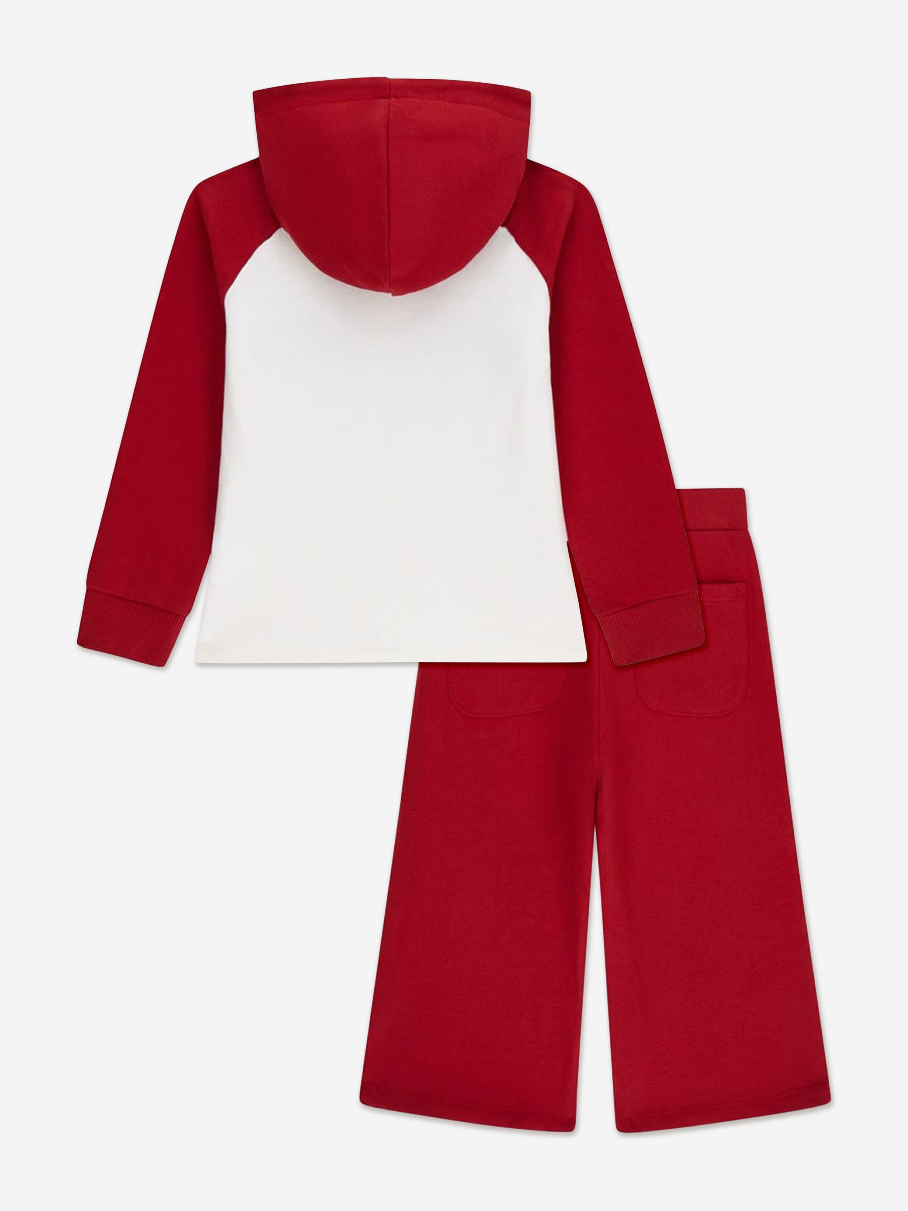 Guess Girls Logo Tracksuit in Red
