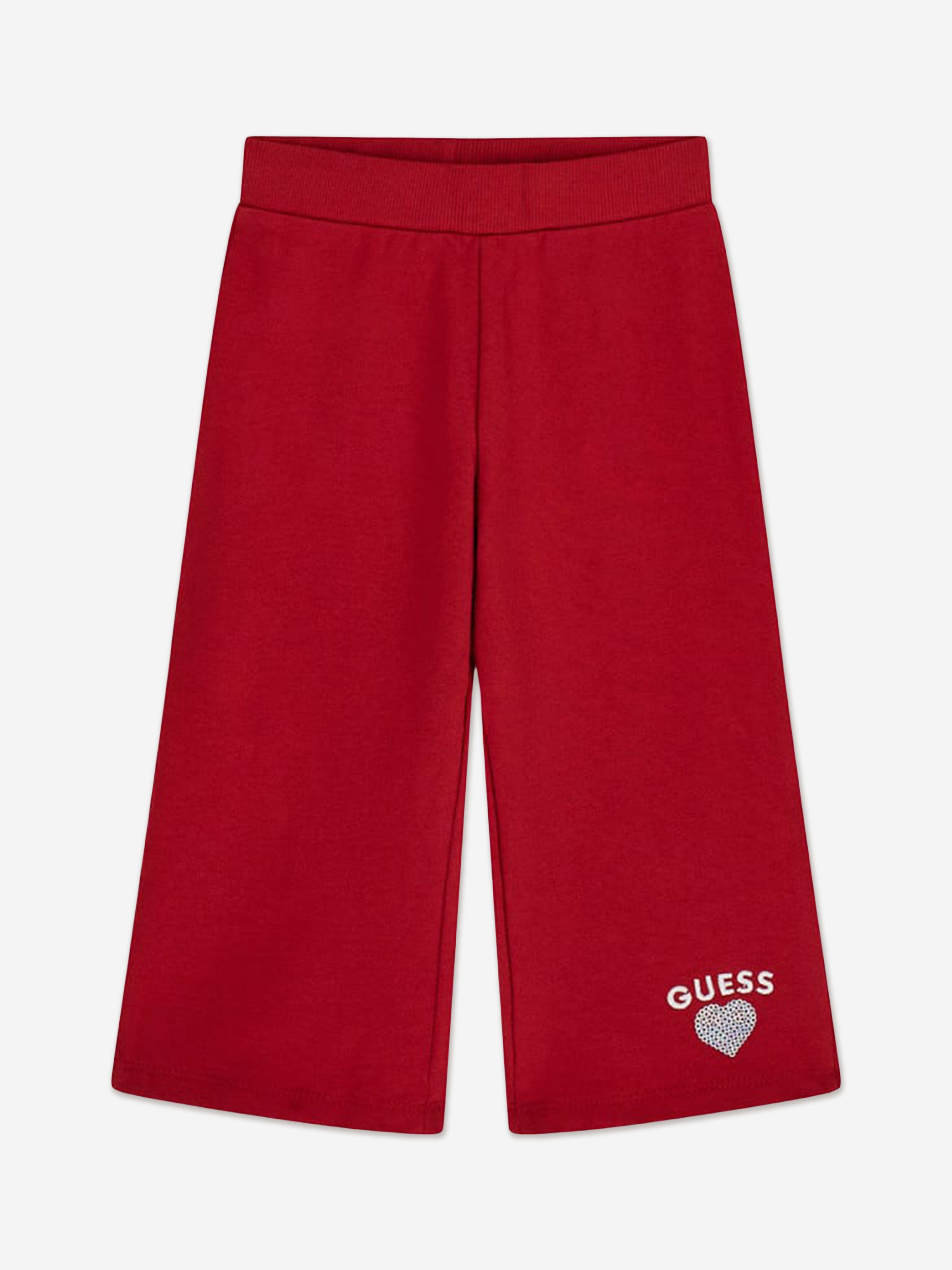 Guess Girls Logo Tracksuit in Red