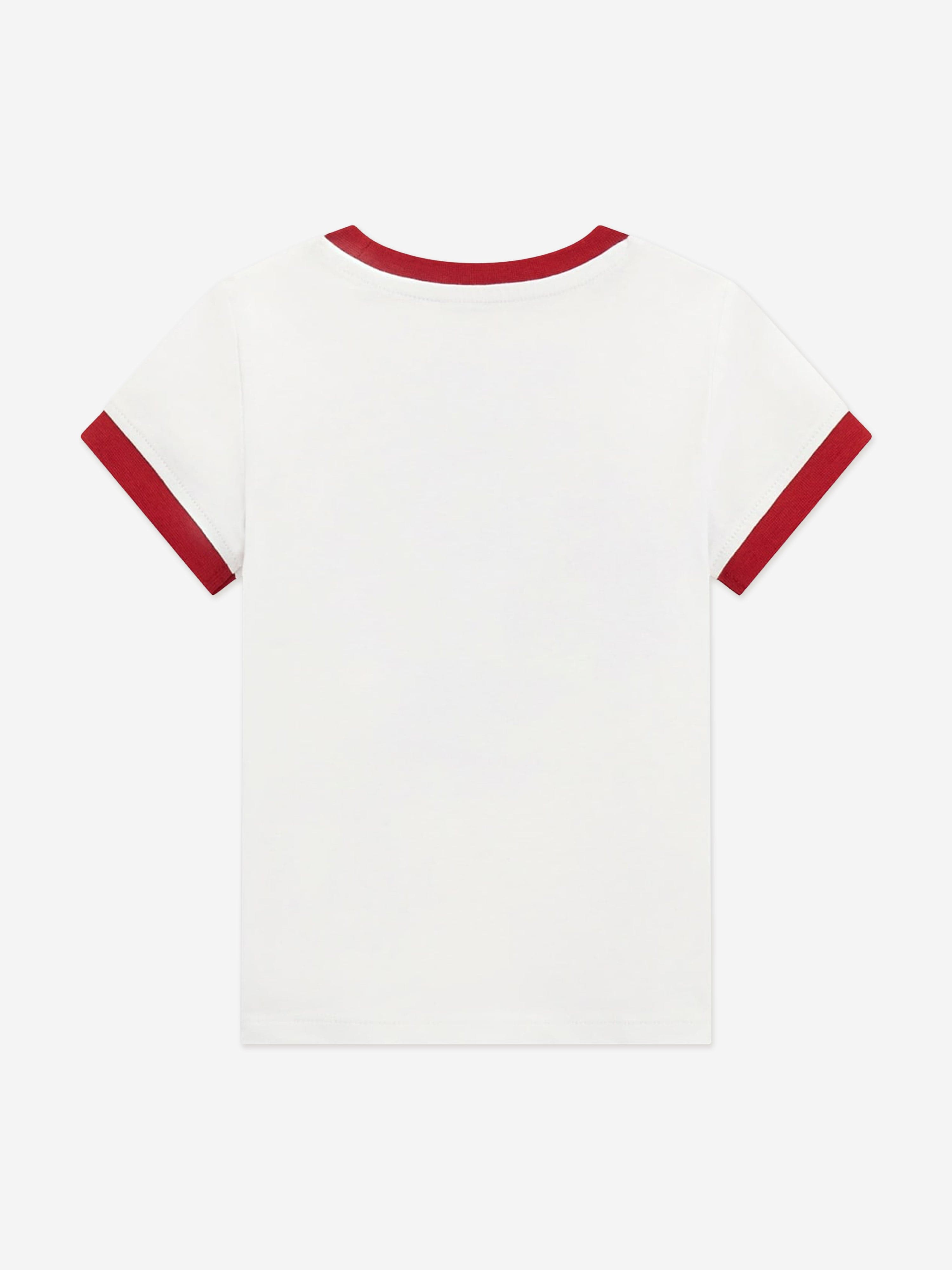 Guess Girls Cherry Logo T-Shirt in White