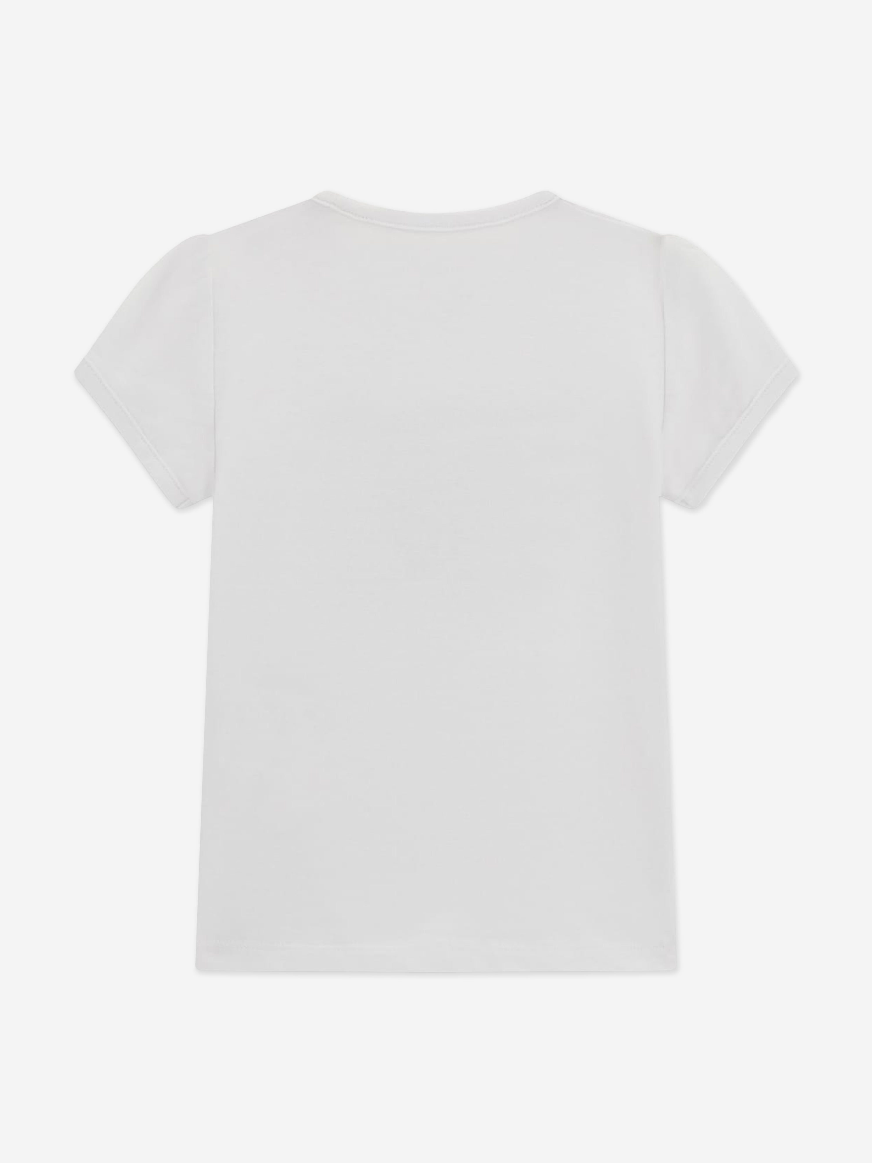 Guess Girls Heart Logo T-Shirt in White