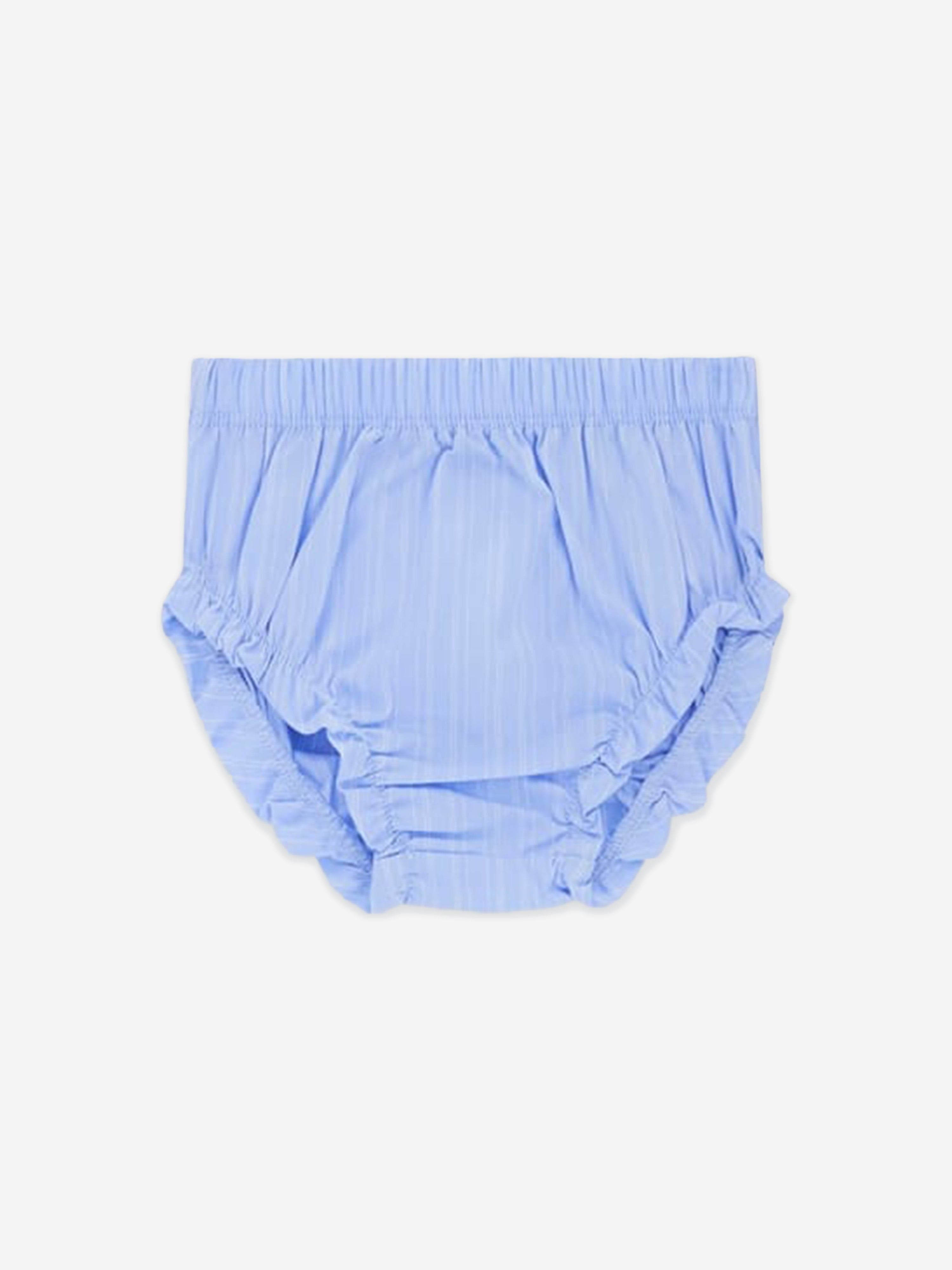 Guess Baby Girls Shirt Dress with Knickers in Blue