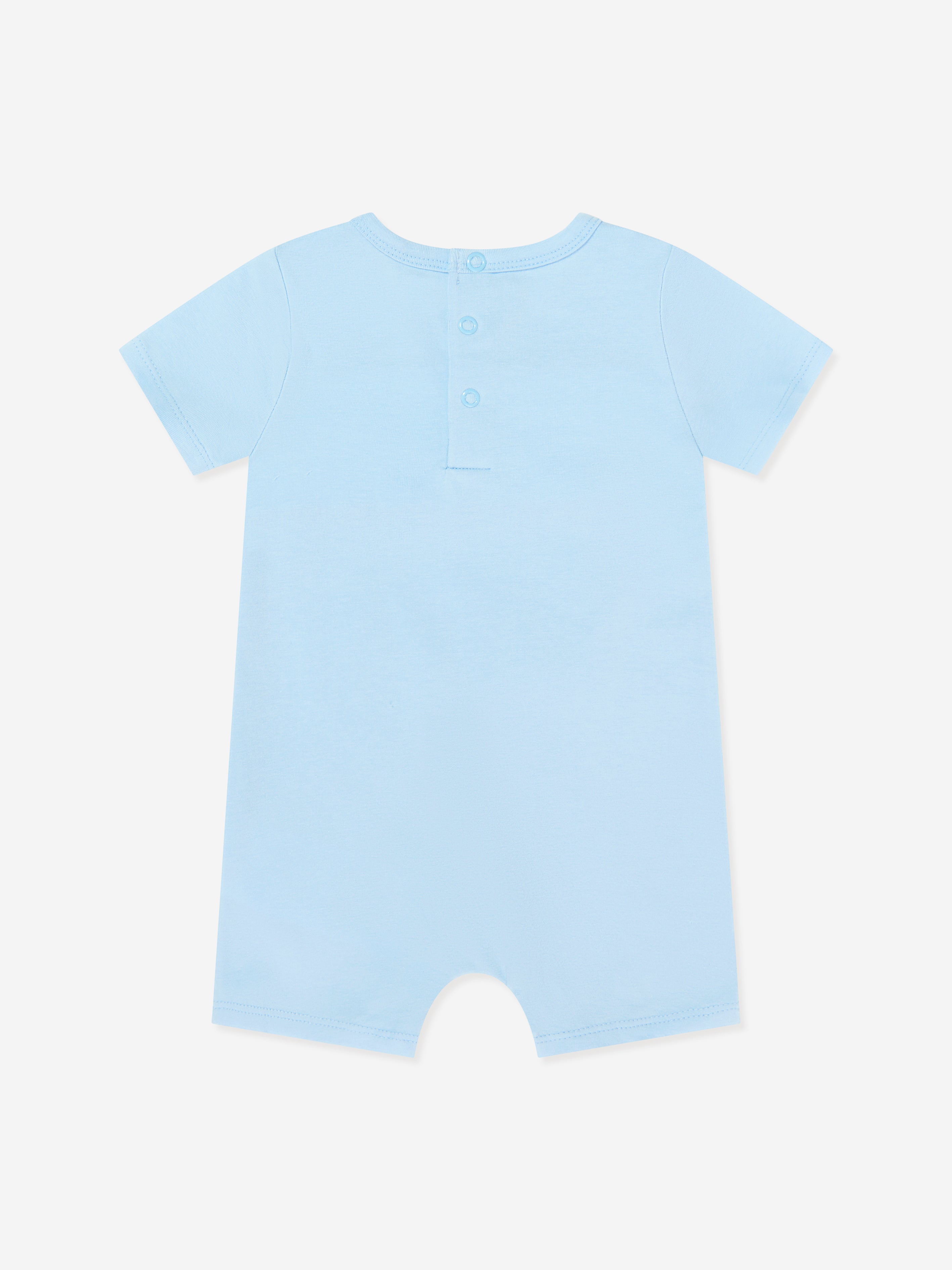Guess Baby Boys Logo Romper in Blue
