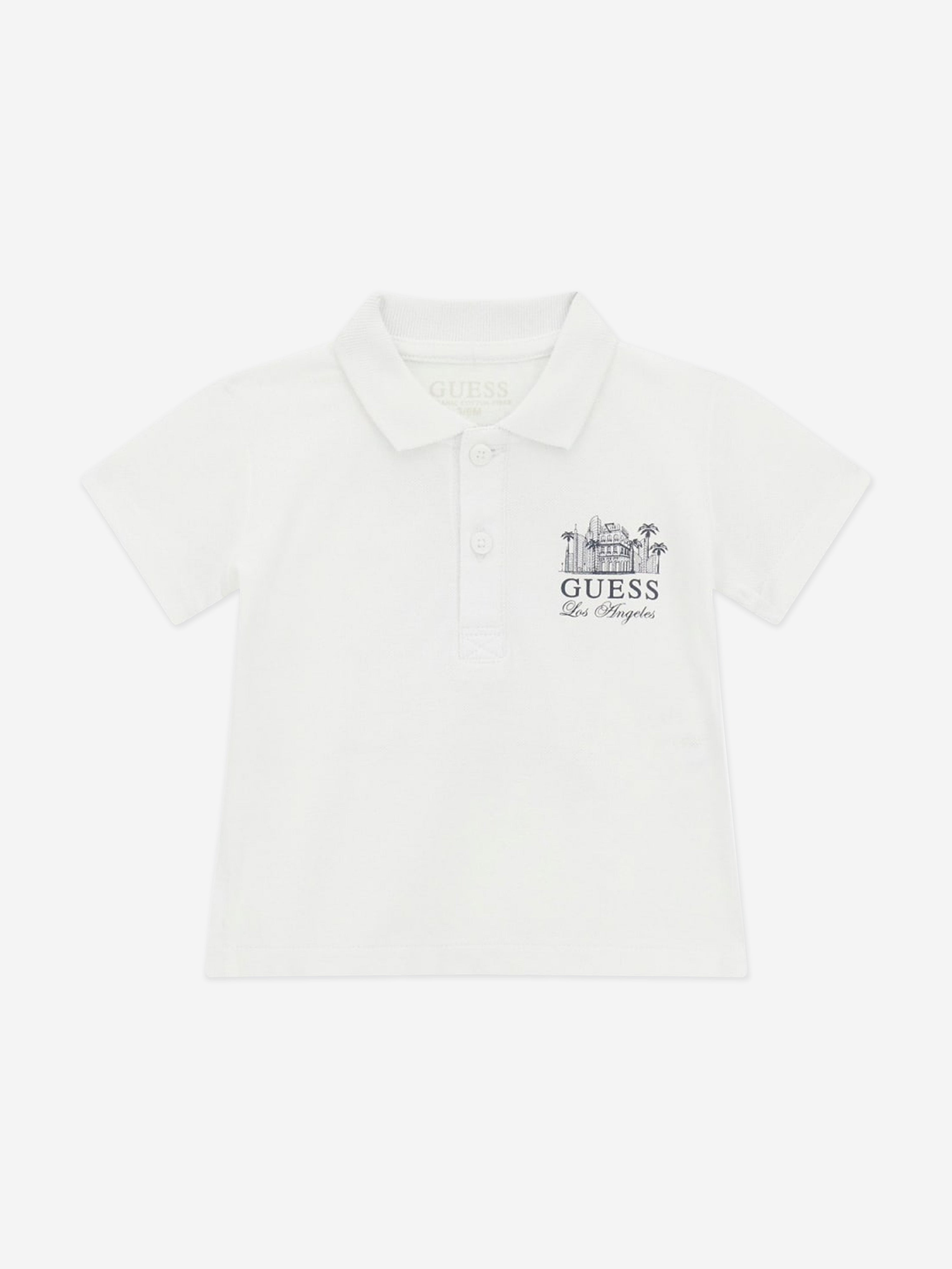 Guess Baby Boys Polo Shirt and Shorts Set in Navy