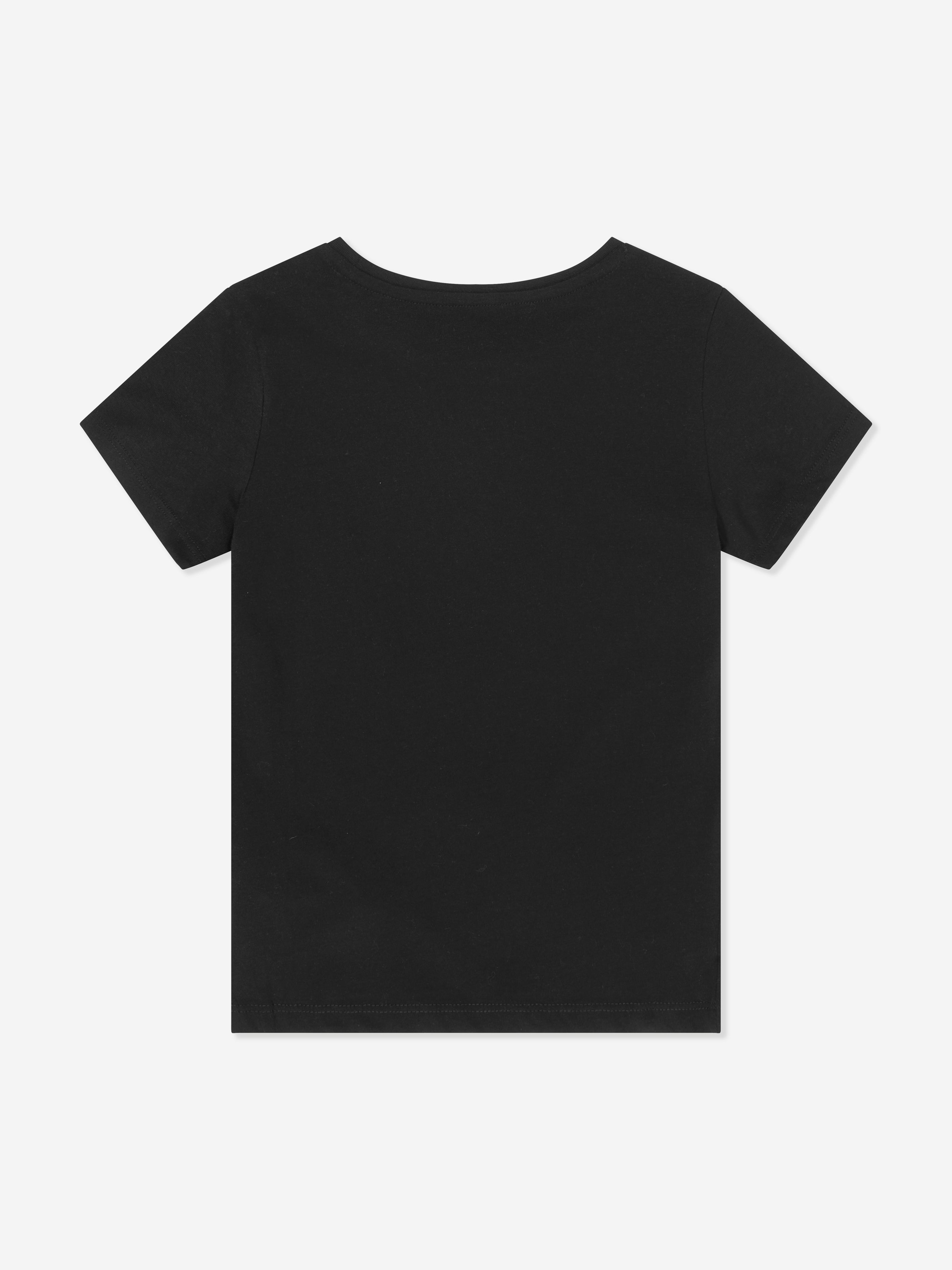Guess Girls Logo T-Shirt in Black