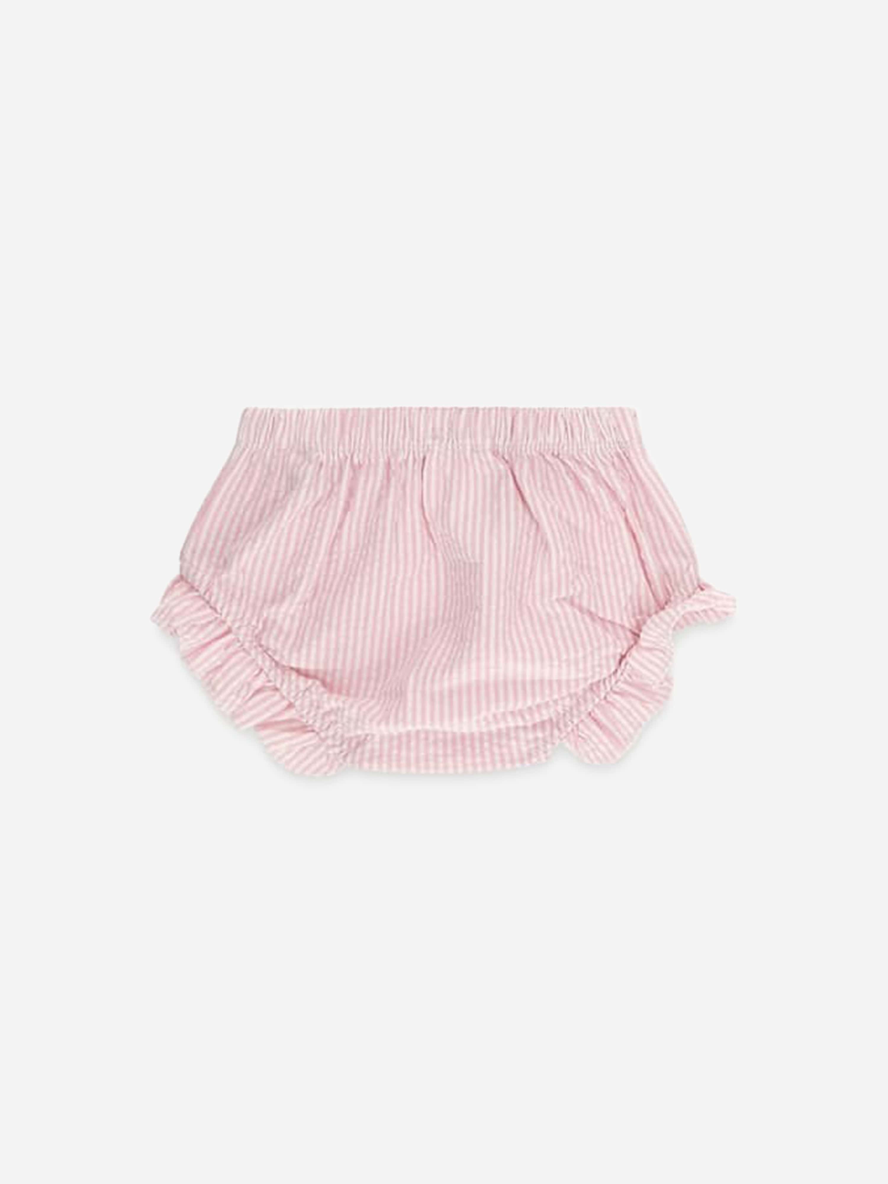 Guess Baby Girls Striped Dress Set in Pink